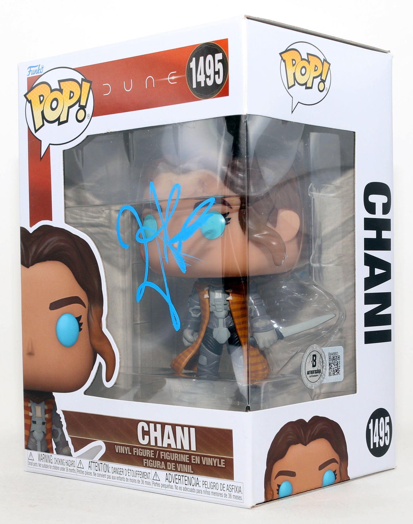 
                  
                    Zendaya as Chani in Dune (Beckett) Signed Funko POP! #1495
                  
                