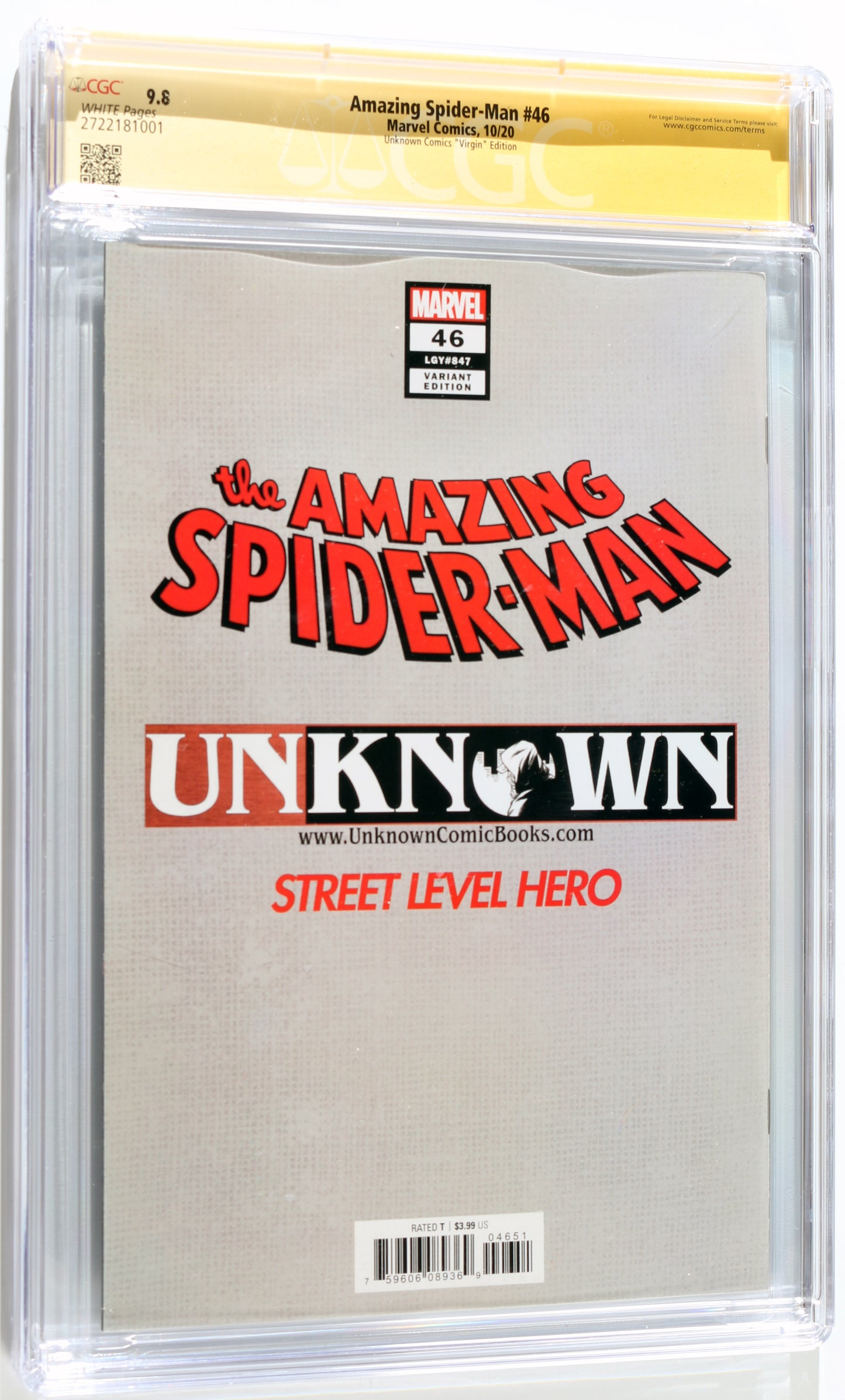 
                  
                    Amazing Spider-Man #46 - Signed by Andrew Garfield as Spider-Man from The Amazing Spider-Man (CGC Signature Series 9.8) 2022
                  
                