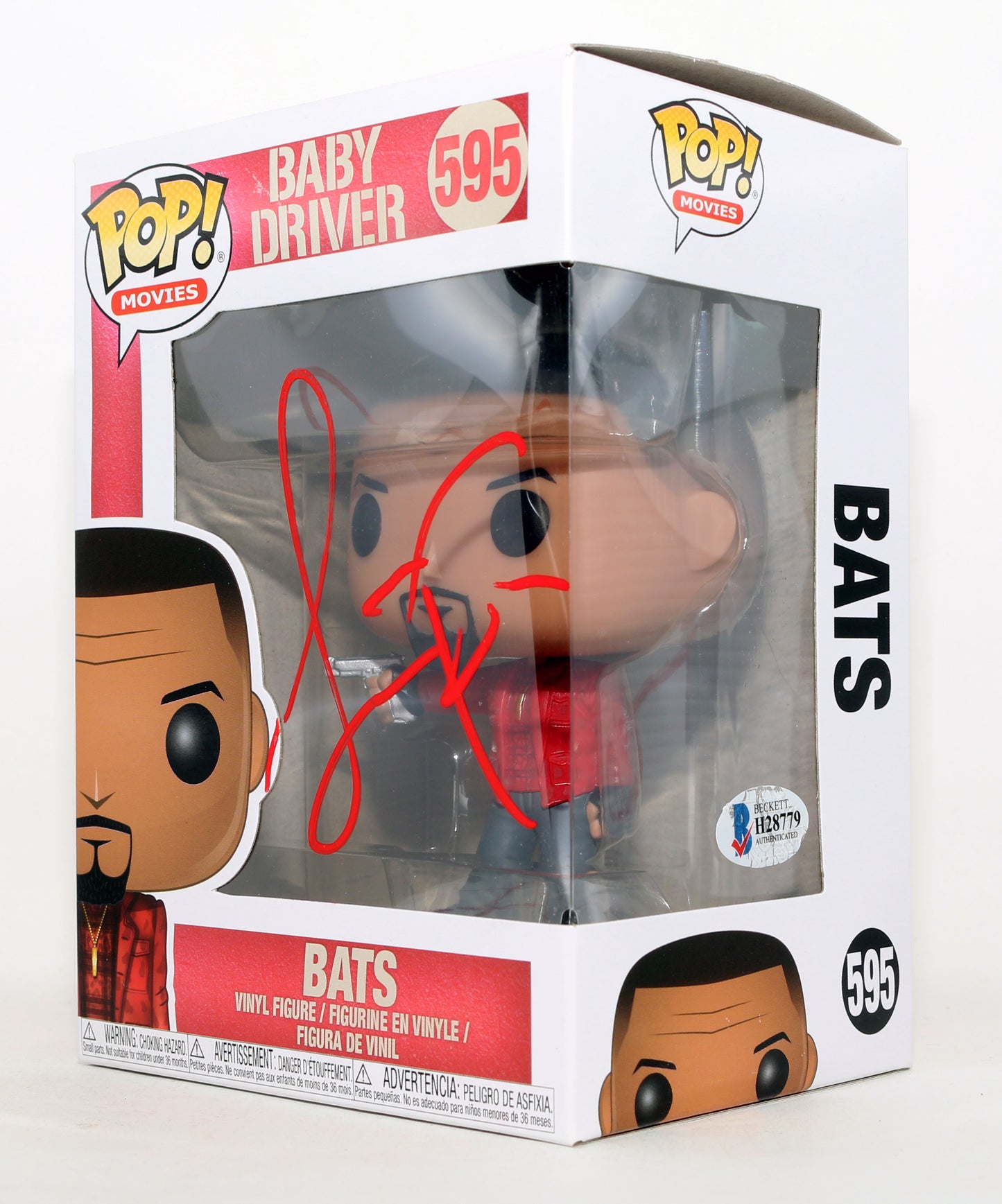
                  
                    Jamie Foxx as Bats in Baby Driver (Beckett) Signed Funko POP! #595
                  
                