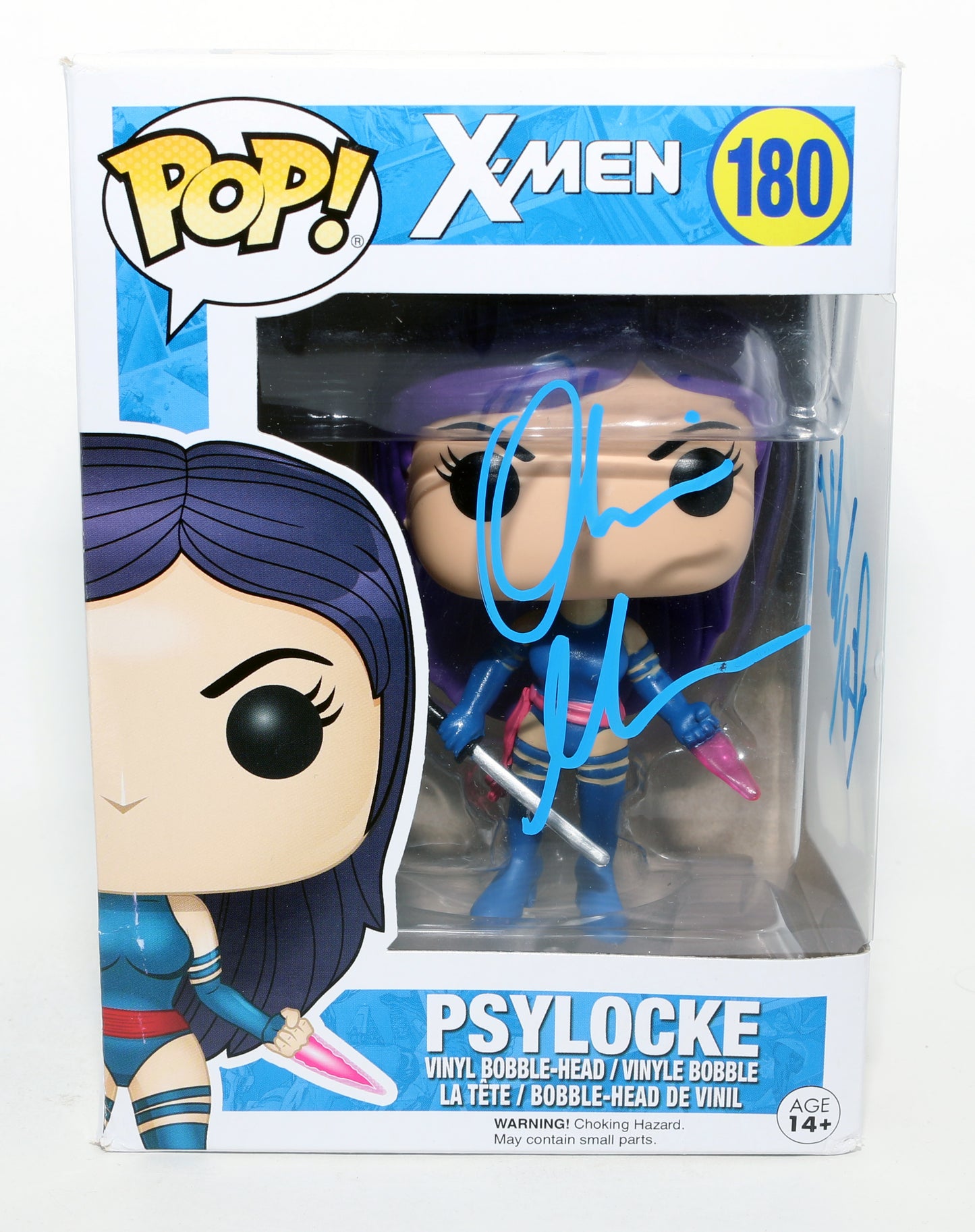
                  
                    Olivia Munn as Psylocke in X-Men: Apocalypse (Beckett) Signed Funko POP! #180 with Character Name
                  
                