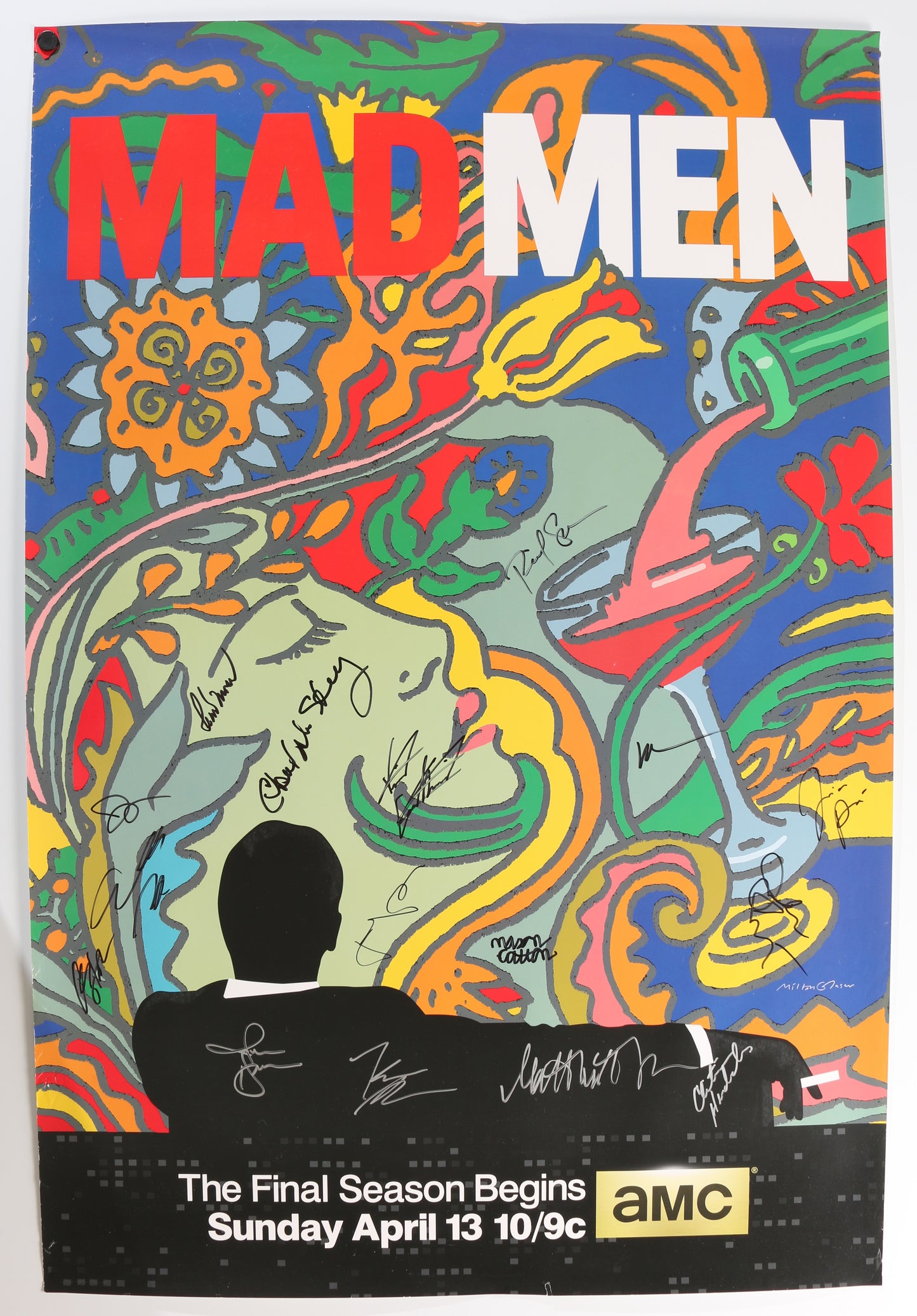 
                  
                    Mad Men 24x36 Poster Cast Signed by Jon Hamm, Christina Hendricks, John Slattery, January Jones, Elisabeth Moss, Matthew Weiner, Rich Sommer, Aaron Staton, Jessica Pare, Kiernan Shipka, Mason Cotton, Vincent Kartheiser, Robert Morse, Kevin Rahm, & More
                  
                