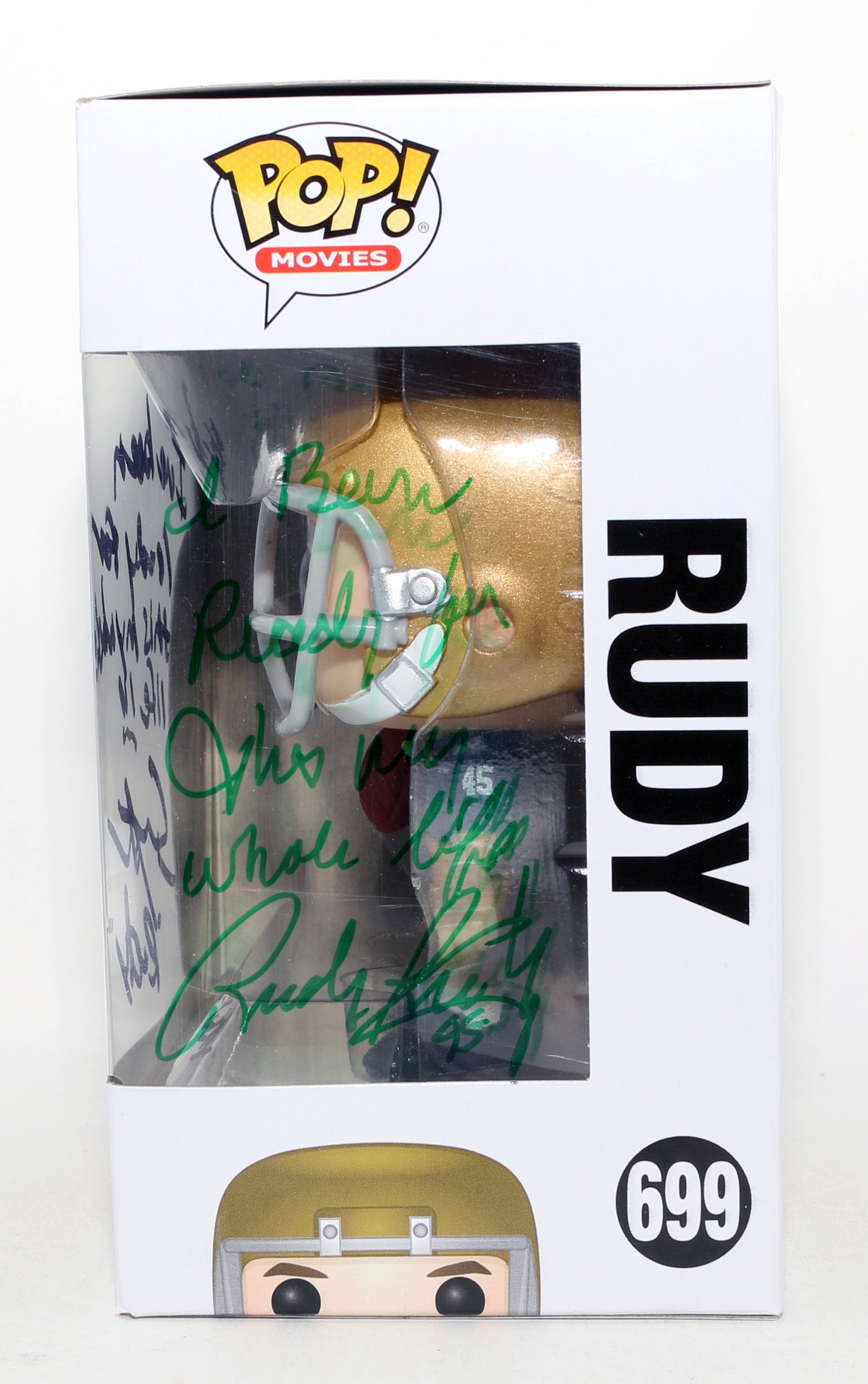 
                  
                    Sean Astin as Rudy Ruettiger & Rudy Ruettiger as Himself in Rudy (Beckett) Signed Funko POP! #699 with Character Name & Quotes
                  
                