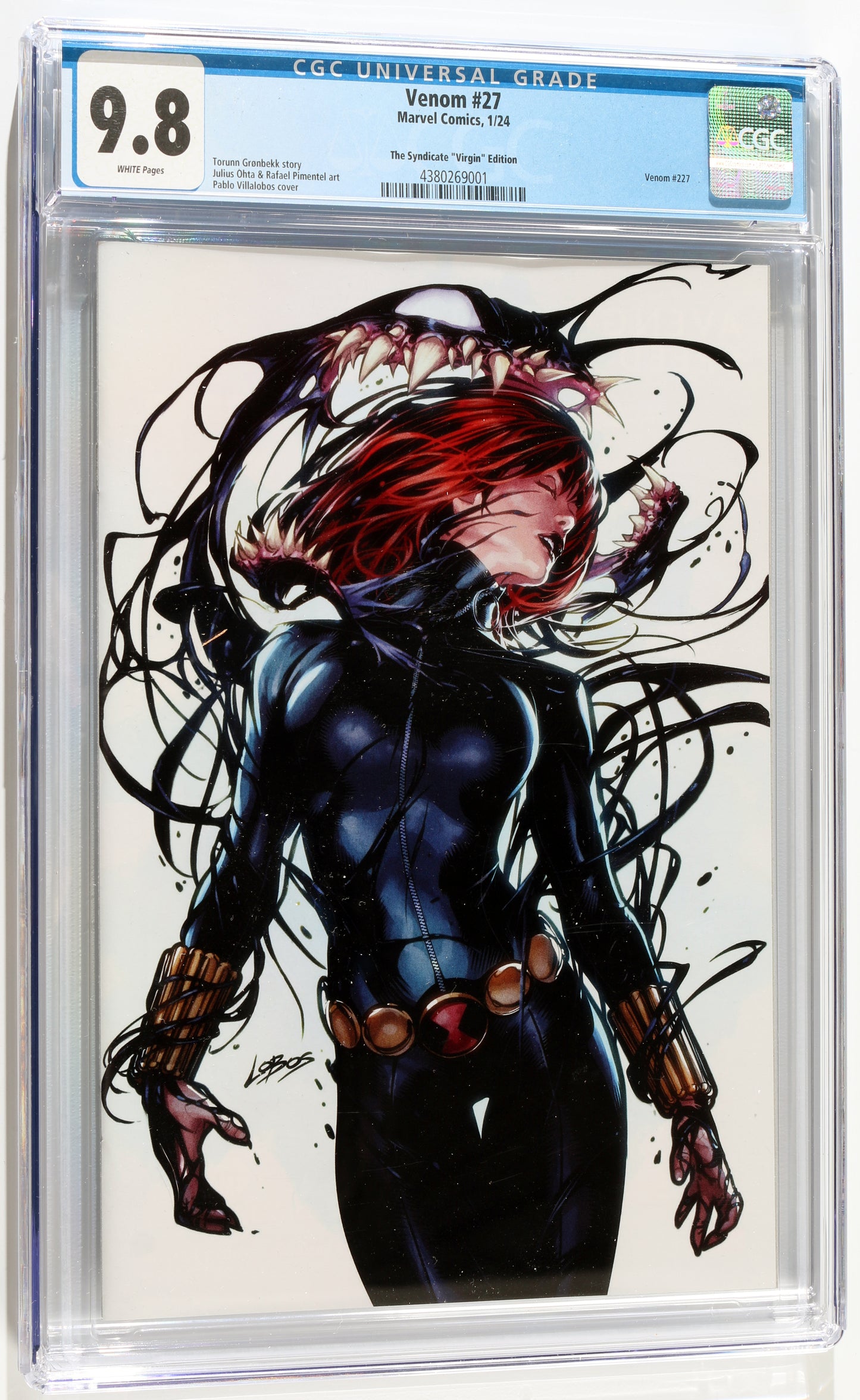 
                  
                    Venom #27 - The Syndicate "Virgin" Edition (CGC Grade 9.8) 2024
                  
                