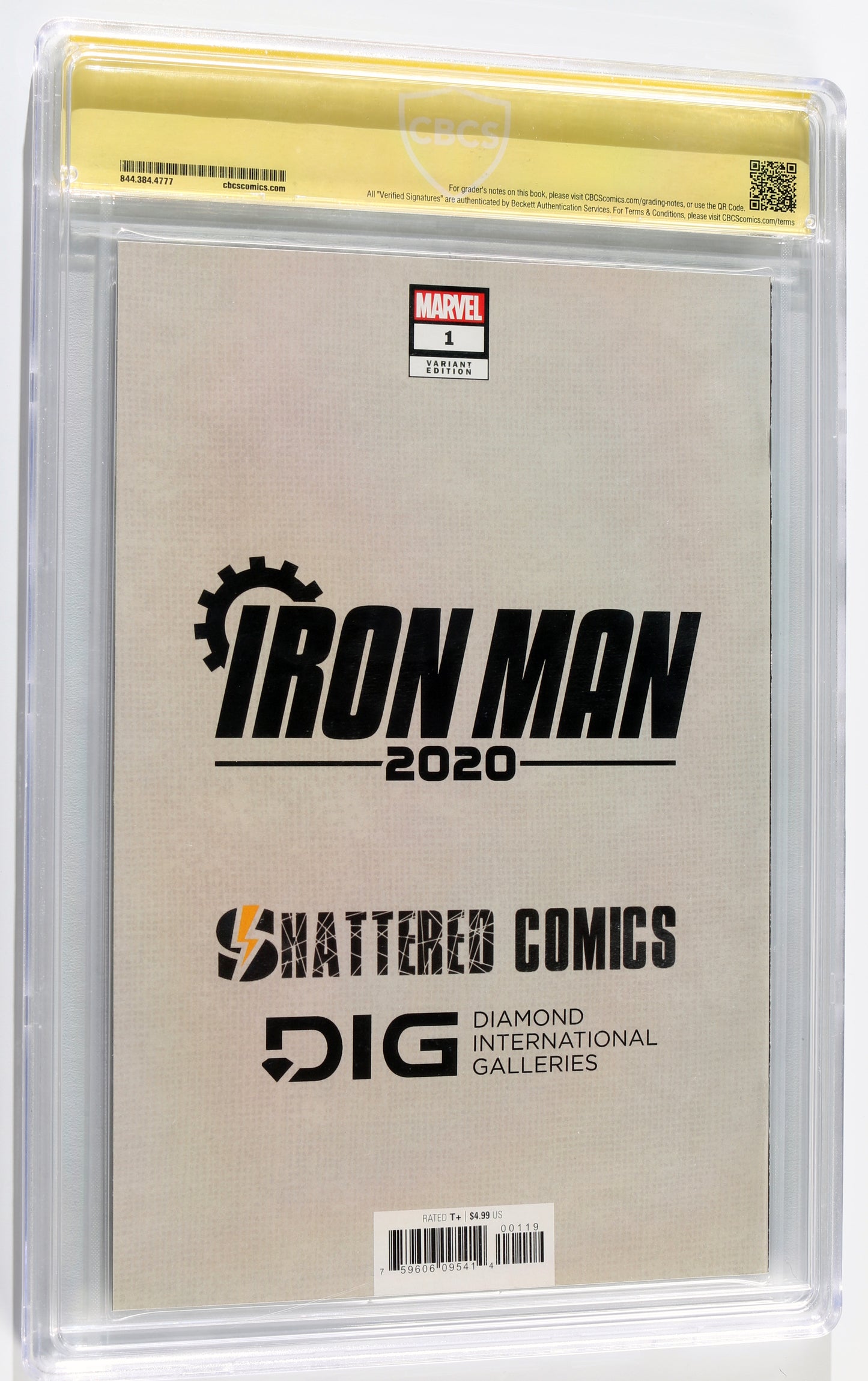 
                  
                    Iron Man 2020 #1 - Signed by Robert Downey Jr. as Iron Man from The Avengers - Shattered Comics / Dig Exclusive (SWAU CBCS Signature Series 9.8) 2020
                  
                