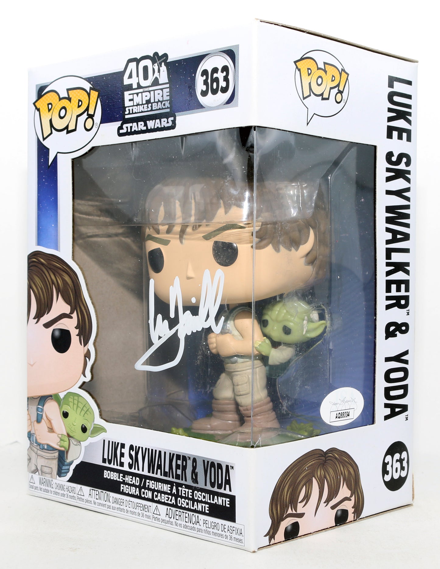 
                  
                    Mark Hamill as Luke Skywalker in Star Wars: The Empire Strikes Back (JSA) Signed Funko POP! #363
                  
                