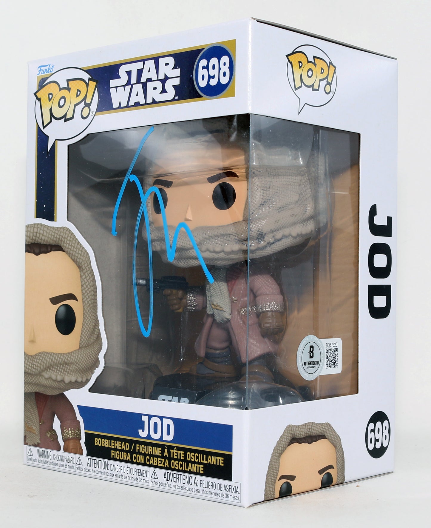 
                  
                    Jude Law as Jod Na Nawood in Star Wars: Skeleton Crew (Beckett) Signed Funko POP! #698
                  
                