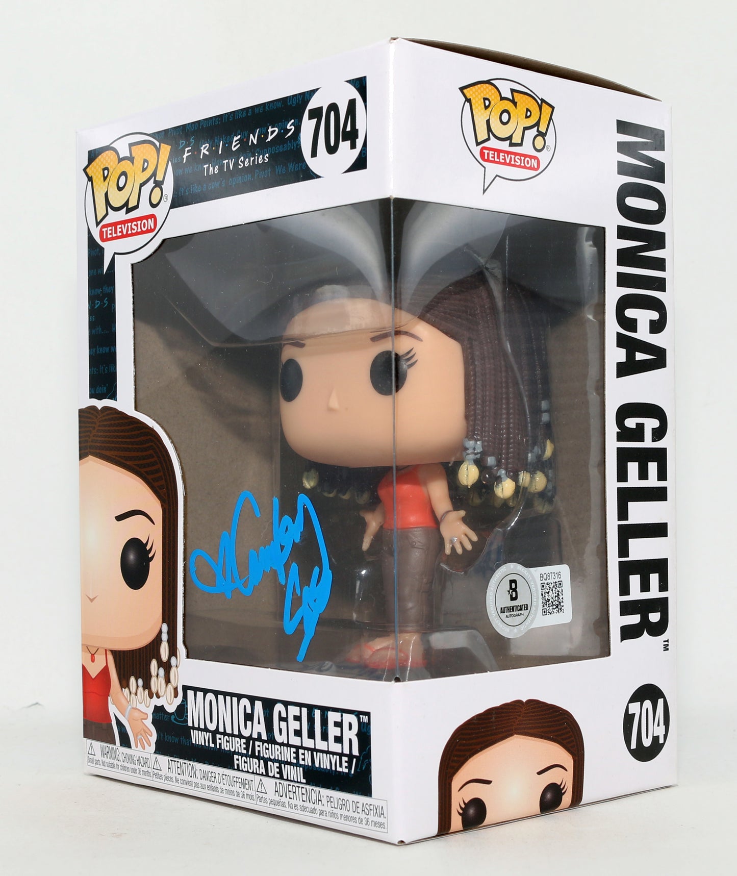 
                  
                    Courteney Cox as Monica Geller in Friends (Beckett) Signed Funko POP! #704
                  
                