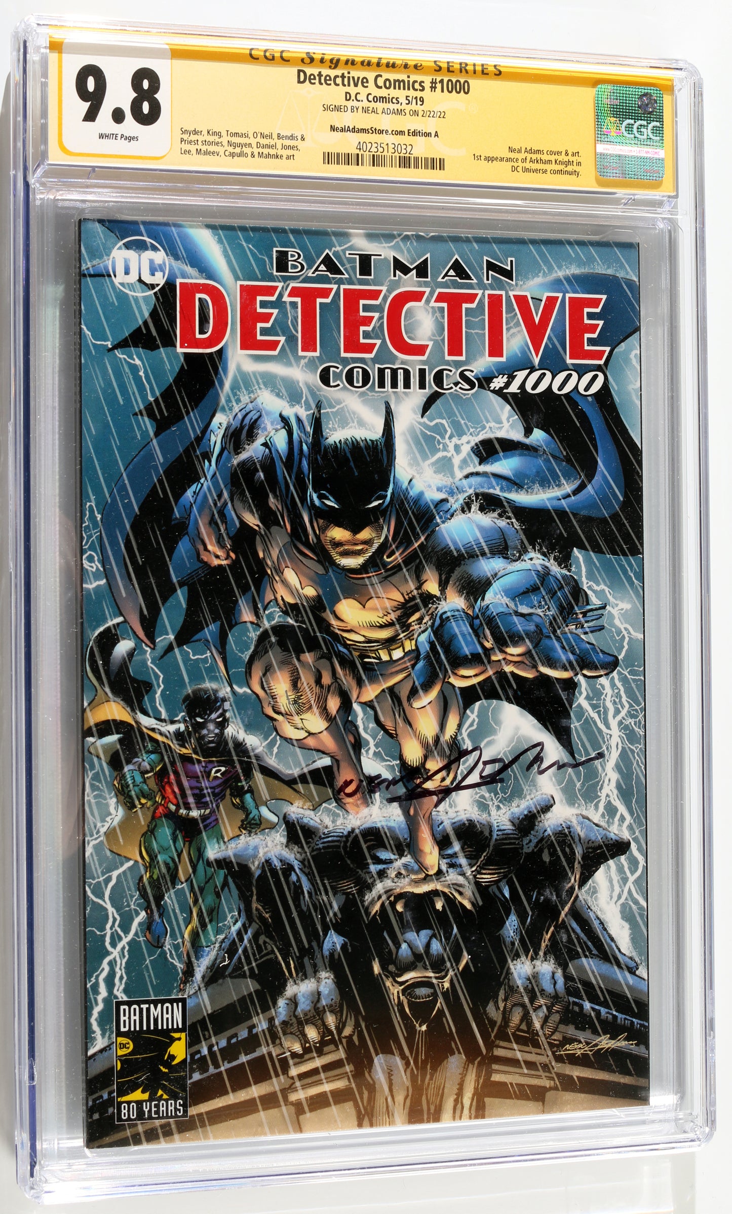 
                  
                    Batman Detective Comics #1000 - Signed by Artist: Neal Adams (CGC Signature Series 9.8) 2022
                  
                