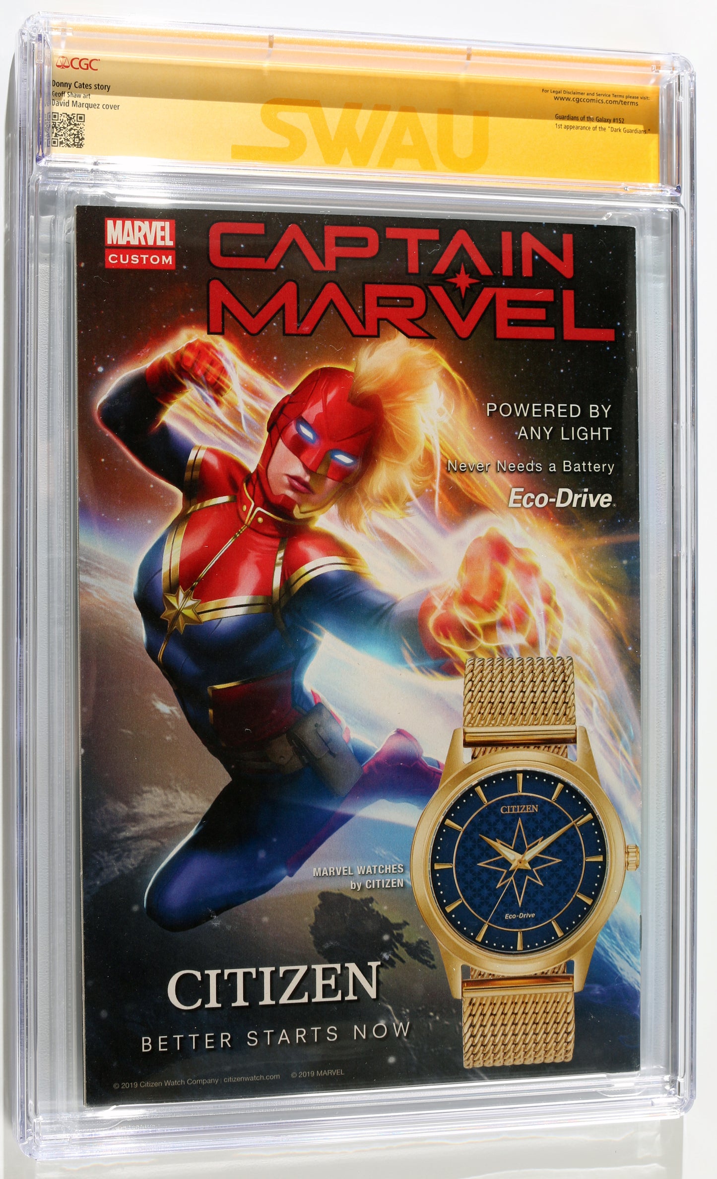 
                  
                    Guardians of the Galaxy #1 - Signed by Josh Brolin as Thanos from Avengers: Endgame (SWAU CGC Signature Series 9.8) 2024
                  
                