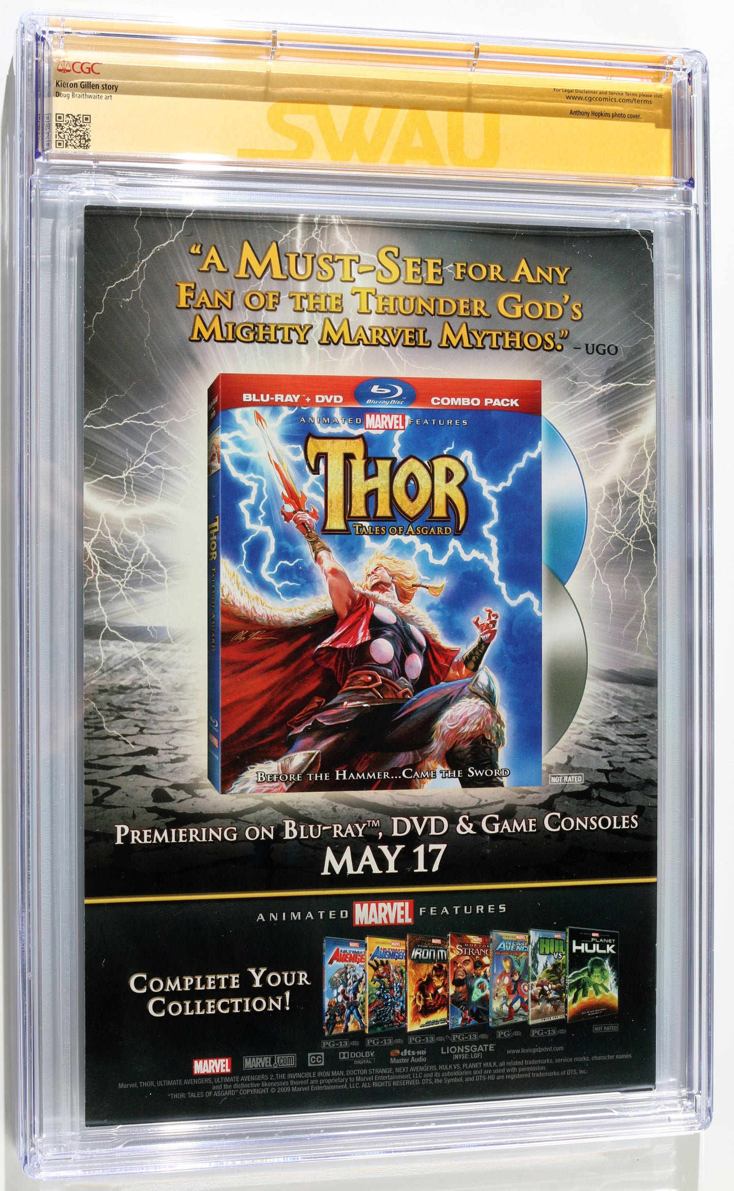 
                  
                    Journey Into Mystery #623 - Signed by Anthony Hopkins as Odin in Thor (SWAU CGC Signature Series 8.5) 2024 with Character Name
                  
                