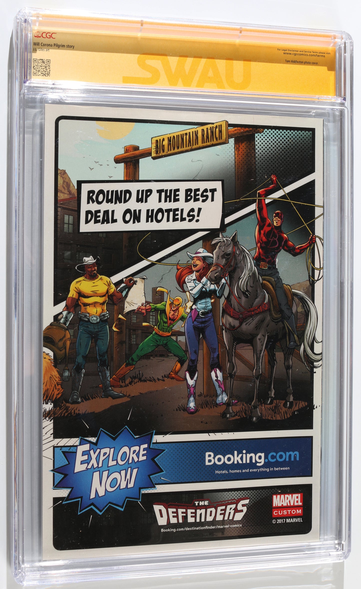
                  
                    Marvel's Thor: Ragnarok Prelude #4 - Signed by Tom Hiddleston as Loki in Thor: Ragnarok (SWAU CGC Signature Series 8.0) 2017
                  
                