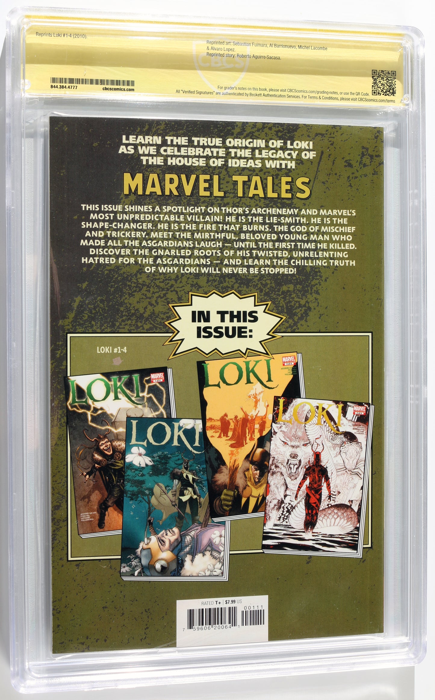 
                  
                    Trials of Loki #1 - Signed by Tom Hiddleston as Loki from The Avengers (SWAU CBCS Witnessed Signature 9.4) 2021
                  
                