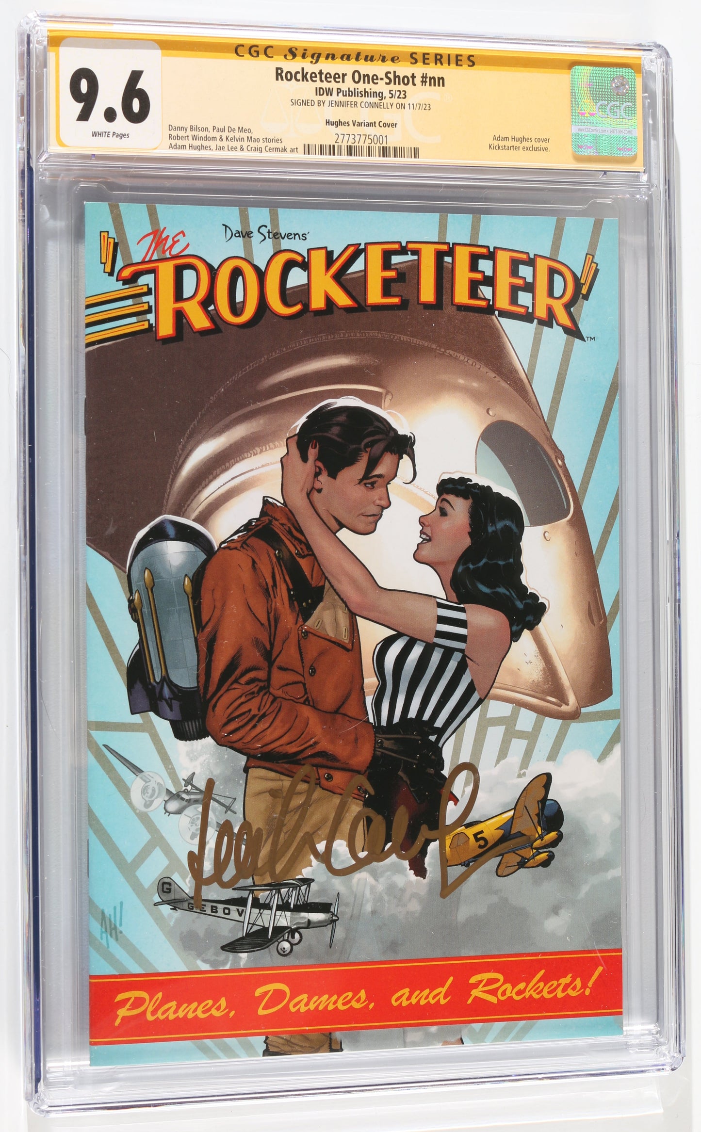 
                  
                    Rocketeer One-Shot #nn - Signed by Jennifer Connelly as Jenny Blake from The Rocketeer (CGC Signature Series 9.6) 2023
                  
                