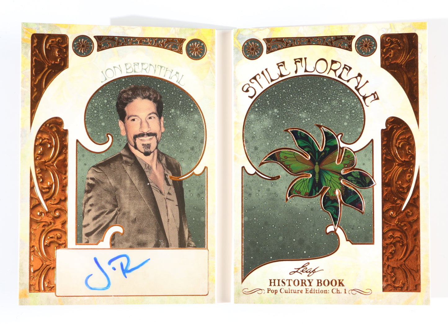 
                  
                    Jon Bernthal from The Punisher, The Walking Dead, & The Accountant Signed Leaf History Book Pop Culture Edition: Ch. 1 Trading Cards
                  
                
