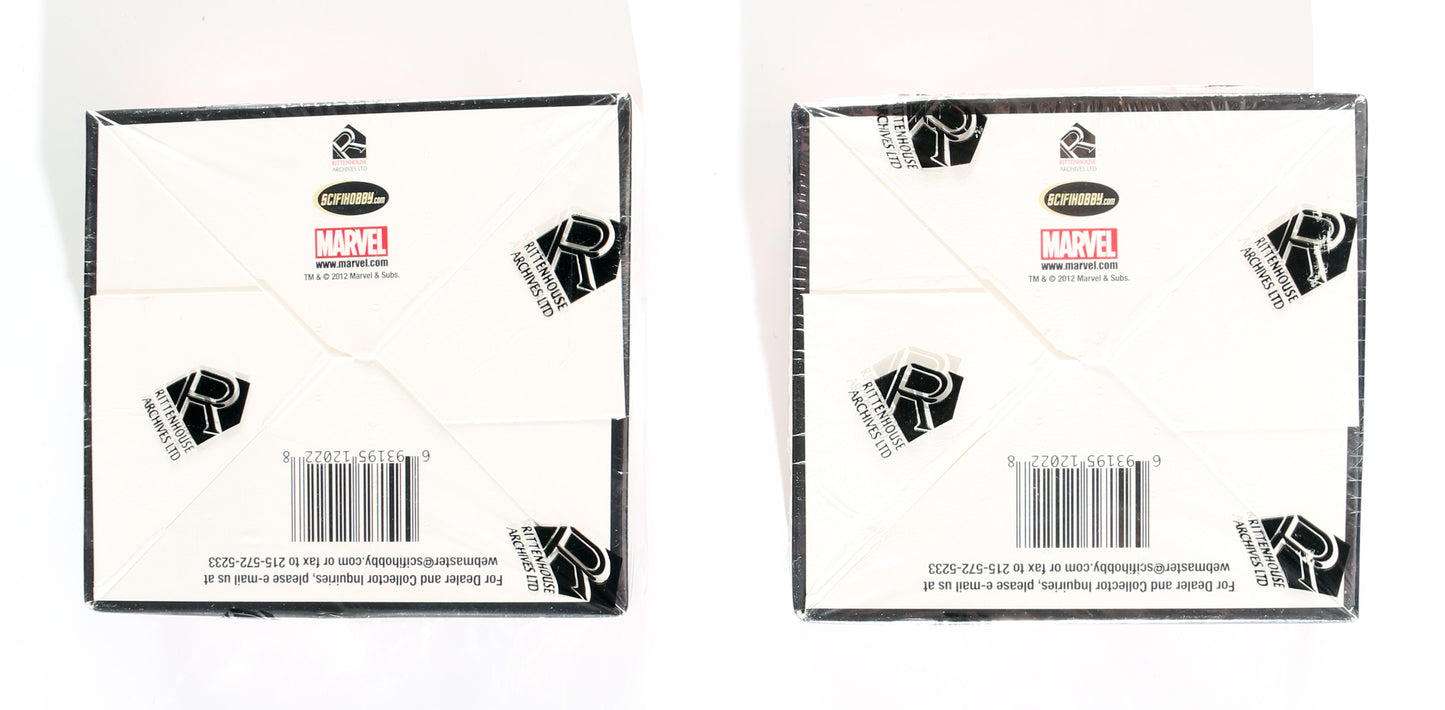 
                  
                    Marvel 2012 Greatest Heroes Rittenhouse Sealed Trading Card Cases 2pc LOT
                  
                