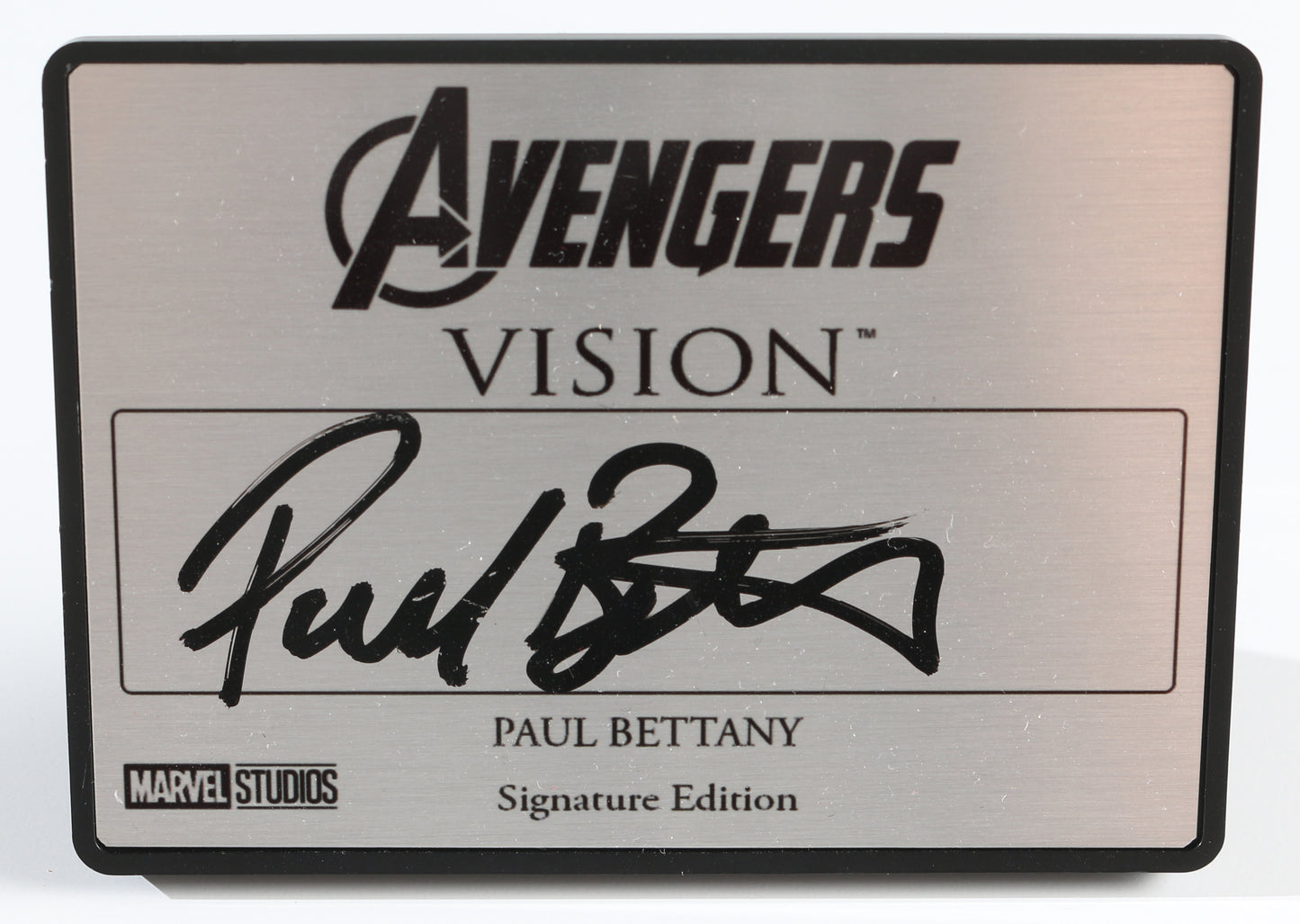
                  
                    Paul Bettany as Vision in The Avengers: Age of Ultron (SWAU) Signed 2.5x3.5 Plaque
                  
                