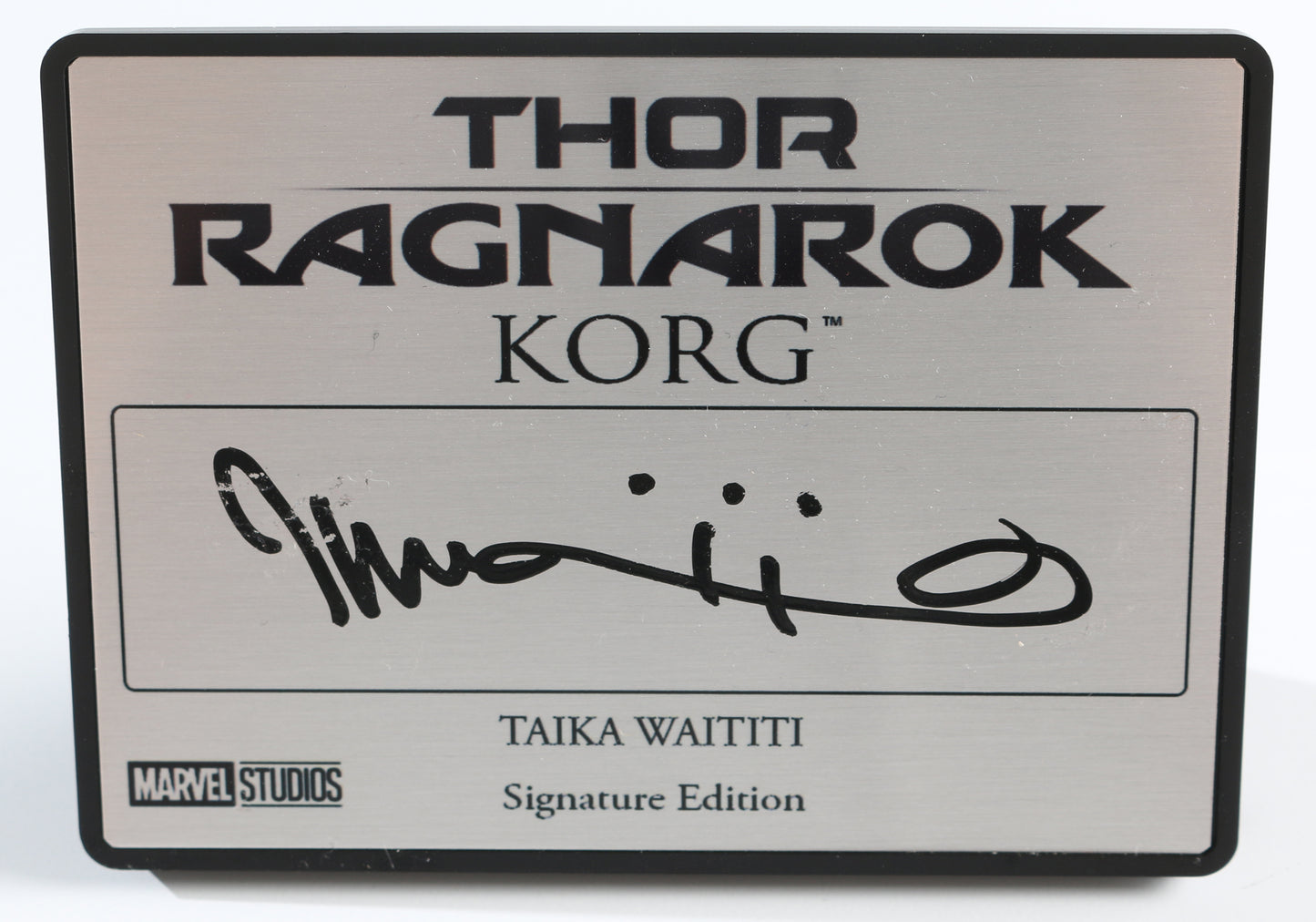 
                  
                    Taika Waititi as Korg in Thor: Ragnarok (SWAU) Signed 2.5x3.5 Plaque
                  
                