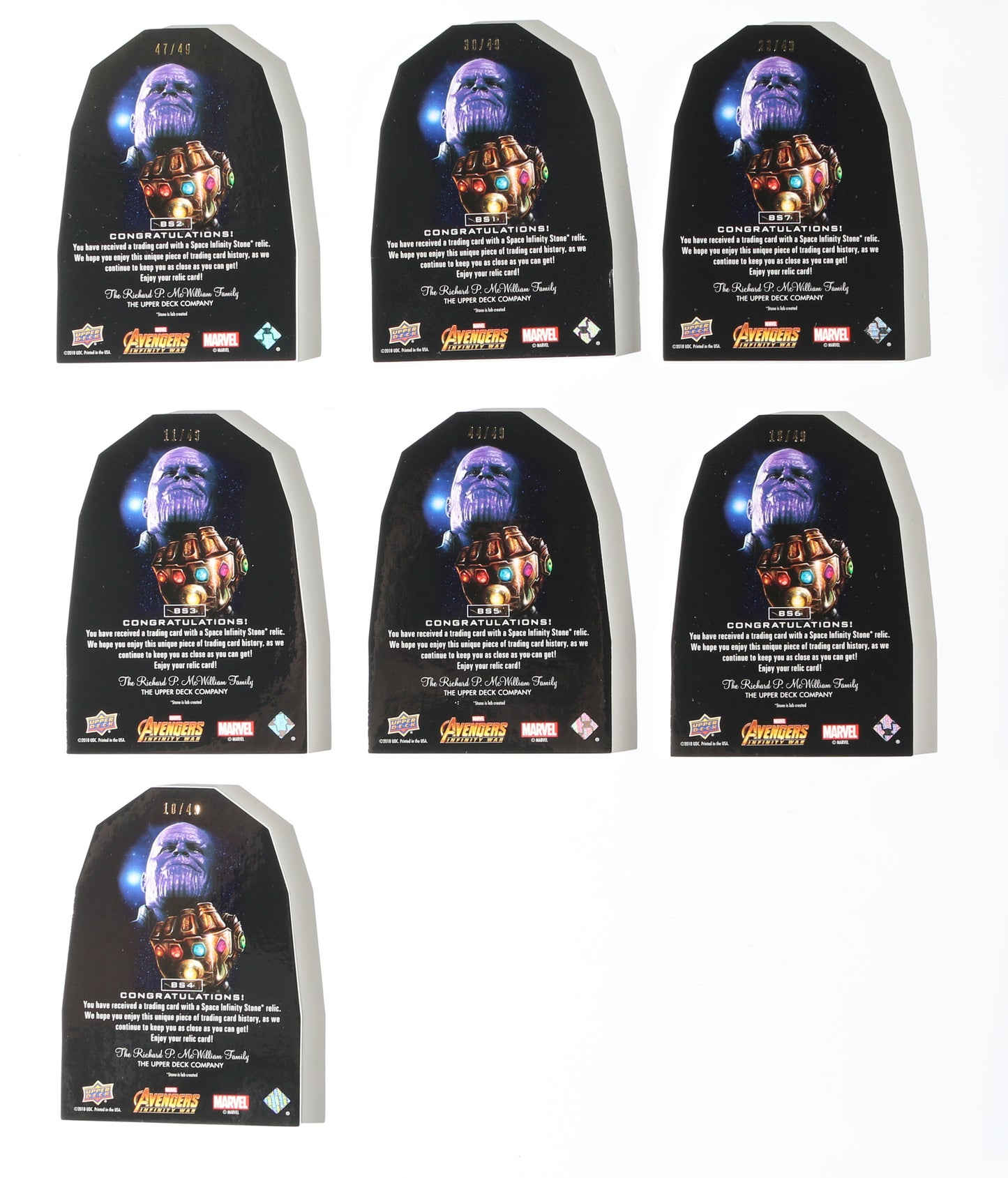 
                  
                    Avengers: Infinity War Infinity Stone Precious Stone Relics Upper Deck Trading Cards Complete 42pc Set
                  
                