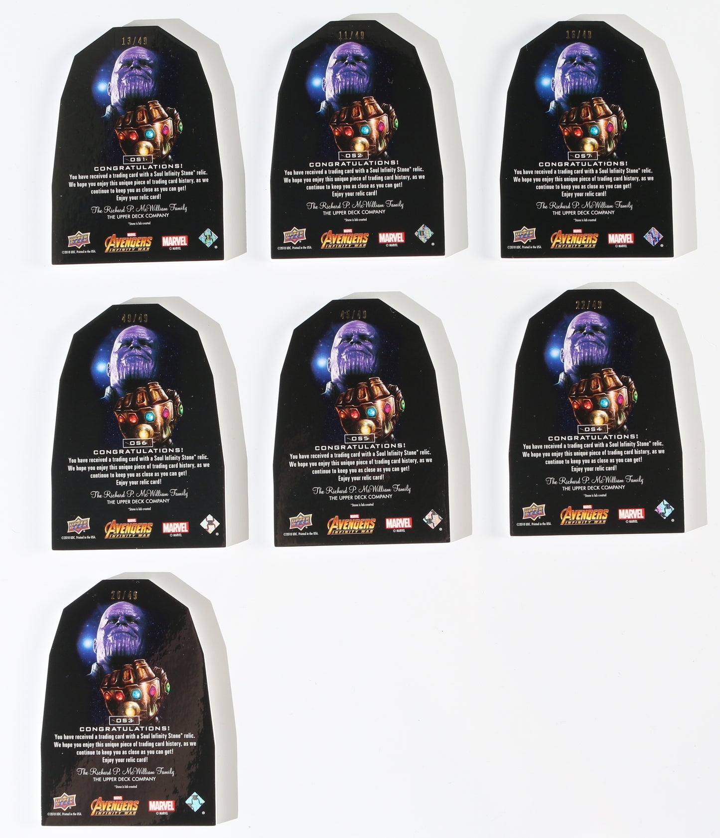 
                  
                    Avengers: Infinity War Infinity Stone Precious Stone Relics Upper Deck Trading Cards Complete 42pc Set
                  
                