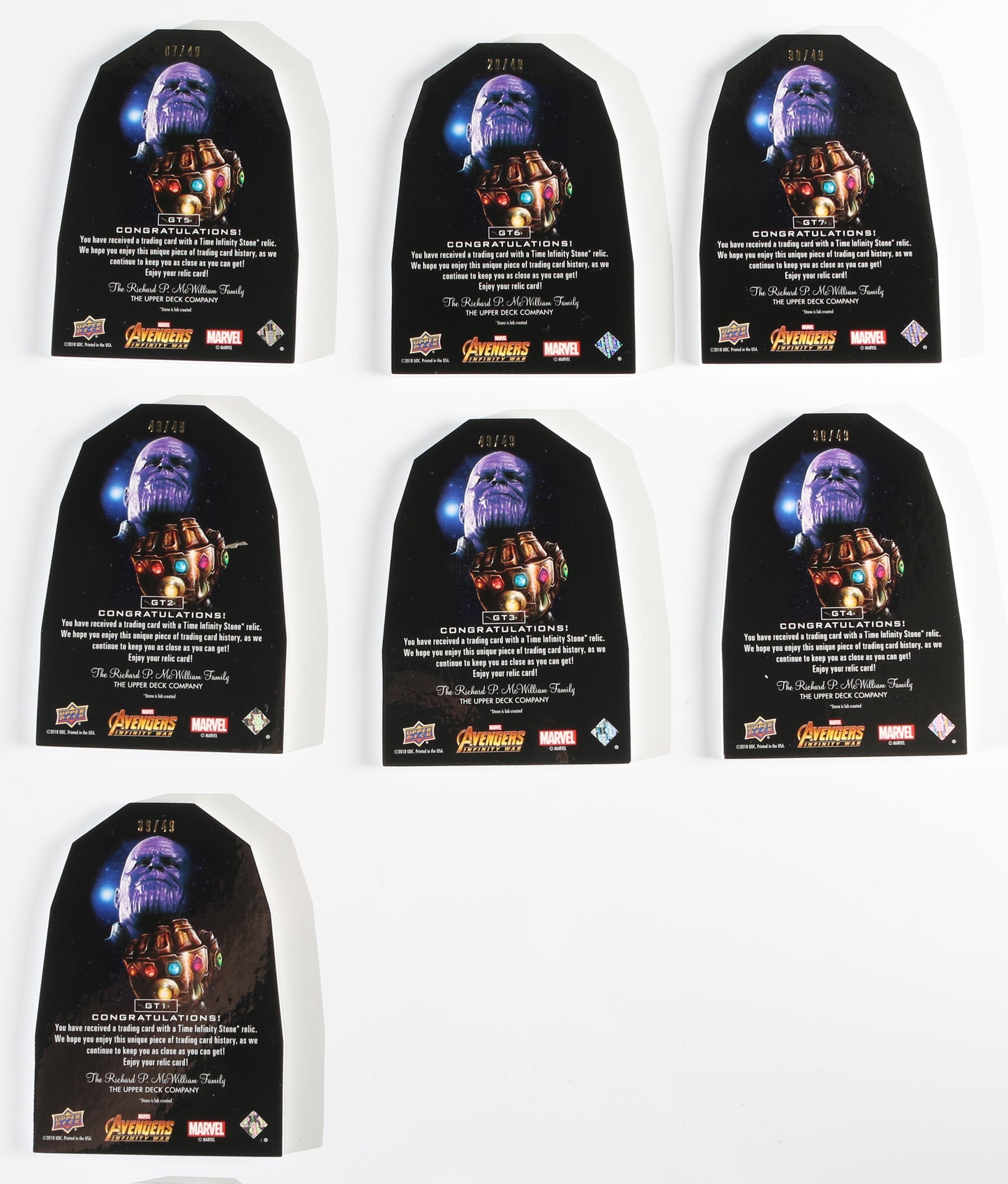 
                  
                    Avengers: Infinity War Infinity Stone Precious Stone Relics Upper Deck Trading Cards Complete 42pc Set
                  
                