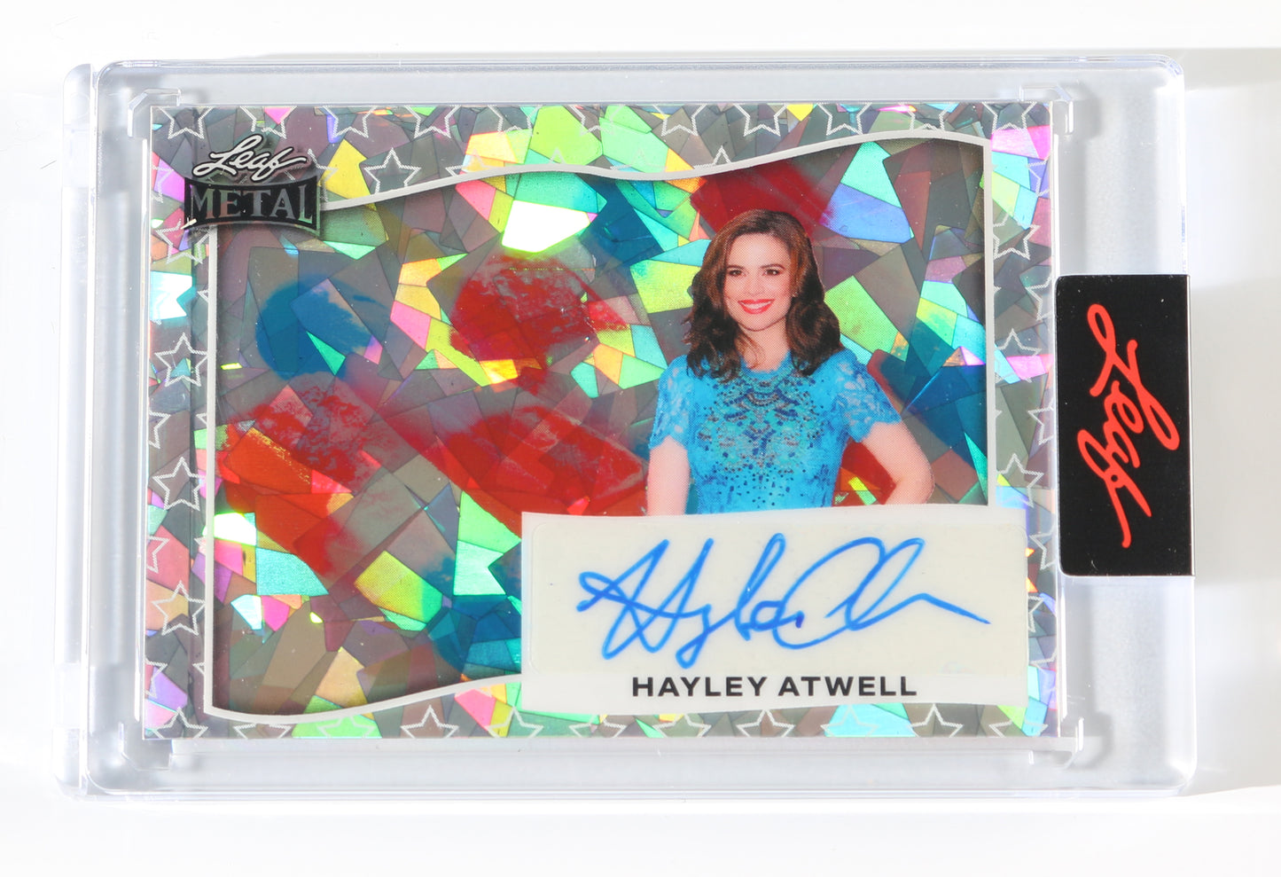 
                  
                    Hayley Atwell from Agent Carter, Mission: Impossible, & Captain America: The First Avenger Signed Leaf Metal Trading Card #BA-HA1 Limted Edition #2/4
                  
                