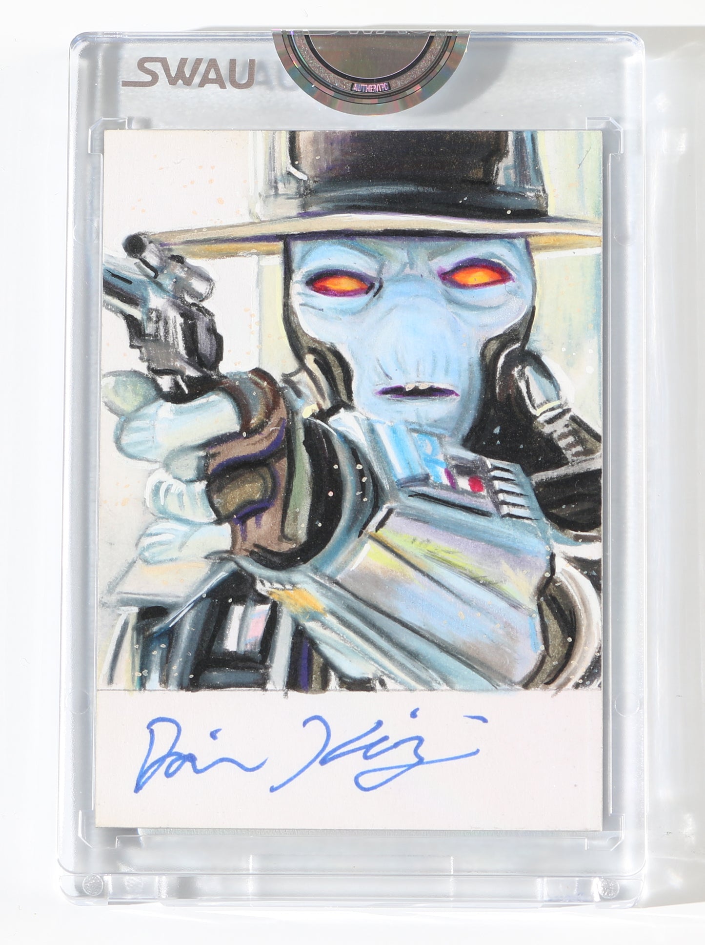 
                  
                    Dorian Kingi as Cad Bane in Star Wars: The Book of Boba Fett Signed SWAU Artist Series Trading Card by Cyrus Sherkat
                  
                