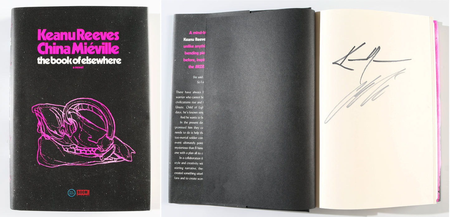 
                  
                    Keanu Reeves & China Miéville's The Book of Elsewhere Hardcover Book Signed by Keanu Reeves & China Miéville
                  
                