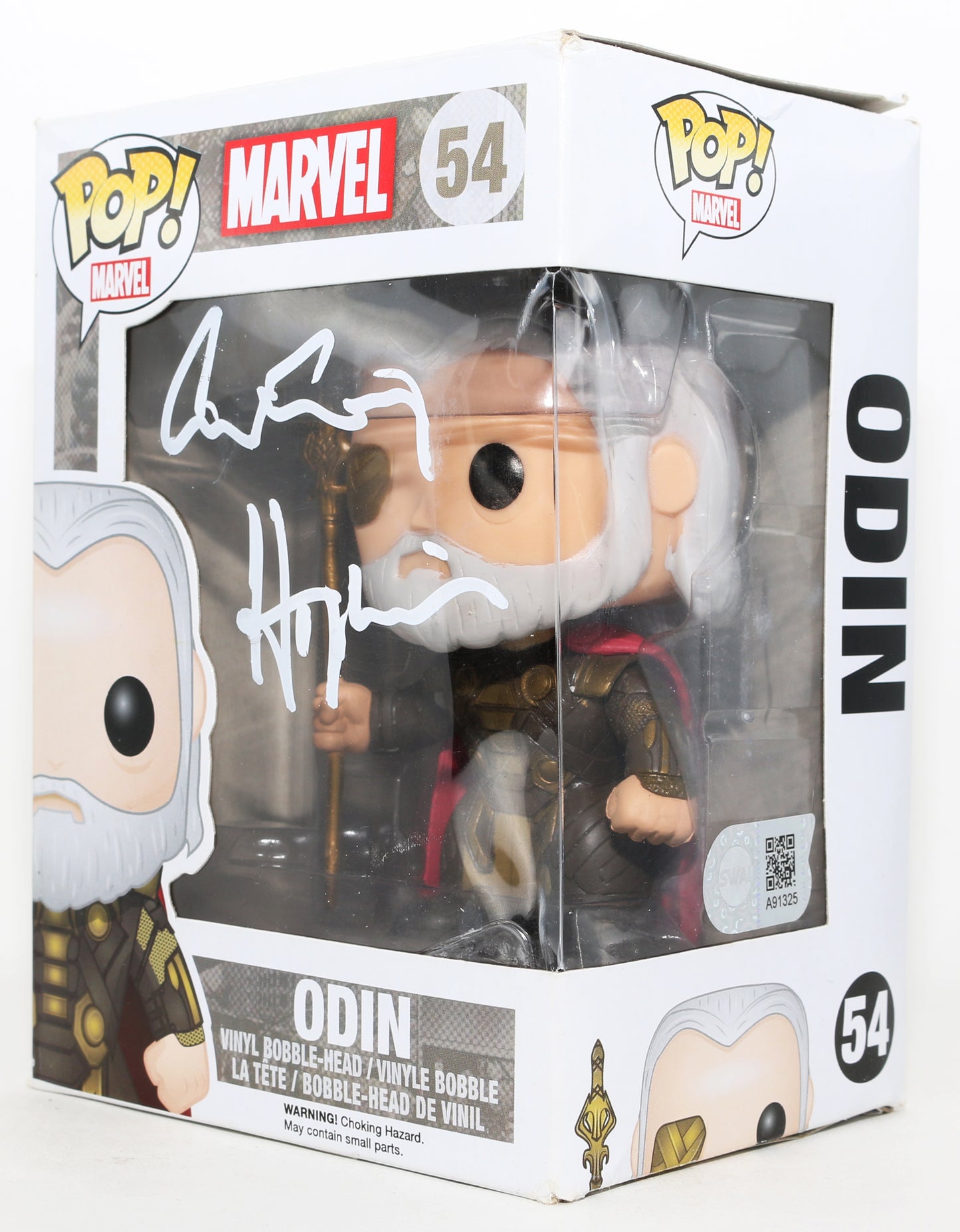 
                  
                    Anthony Hopkins as Odin in Thor (SWAU) Signed Funko POP! #54
                  
                