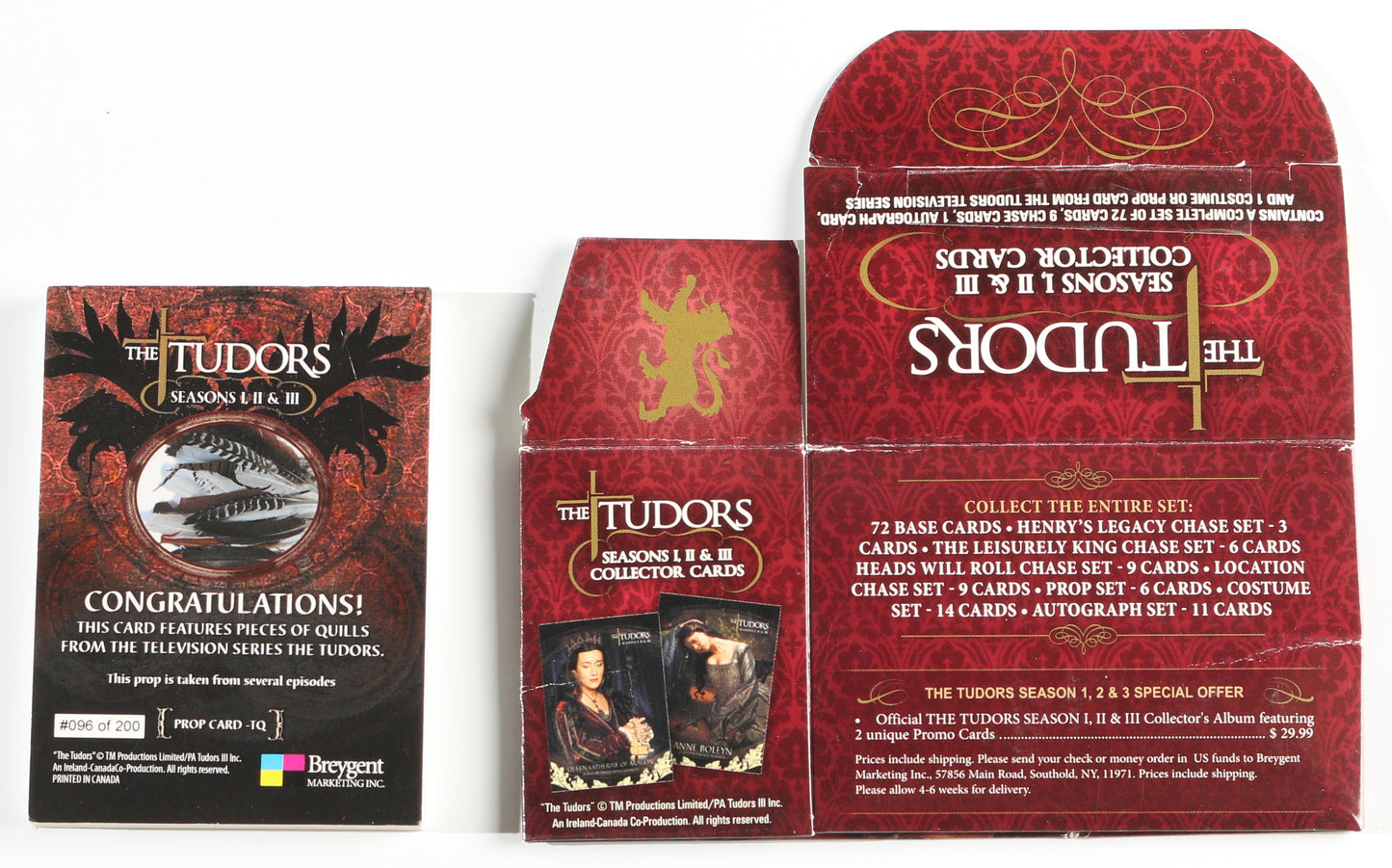 
                  
                    The Tudors Breygent Trading Cards 133pc LOT with 12 Cards Signed by Natalie Dormer, Gabrielle Anwar, Annabelle Wallis, Maria Doyle Kennedy, Jonathan Rhys Meyers, Sarah Bolger, Tamzin Merchant, James Frain, Joanne King, & More
                  
                