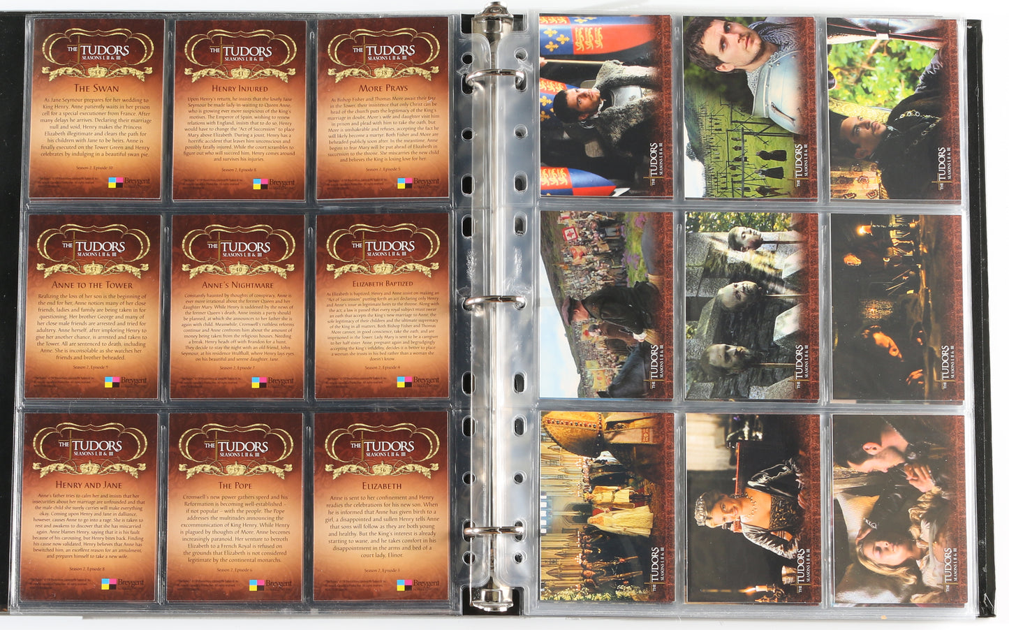 
                  
                    The Tudors Breygent Trading Cards 133pc LOT with 12 Cards Signed by Natalie Dormer, Gabrielle Anwar, Annabelle Wallis, Maria Doyle Kennedy, Jonathan Rhys Meyers, Sarah Bolger, Tamzin Merchant, James Frain, Joanne King, & More
                  
                