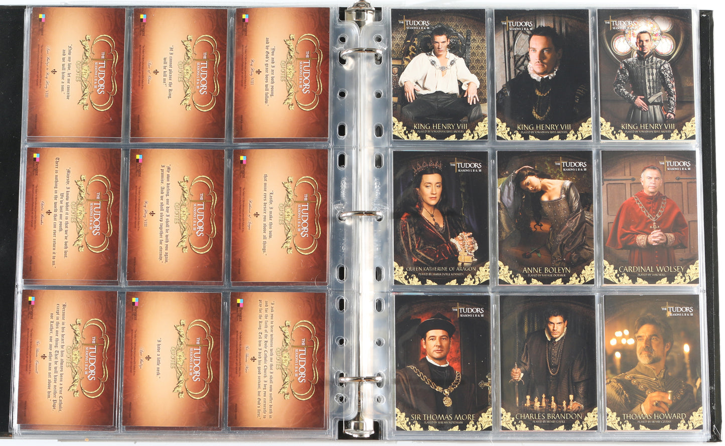 
                  
                    The Tudors Breygent Trading Cards 133pc LOT with 12 Cards Signed by Natalie Dormer, Gabrielle Anwar, Annabelle Wallis, Maria Doyle Kennedy, Jonathan Rhys Meyers, Sarah Bolger, Tamzin Merchant, James Frain, Joanne King, & More
                  
                