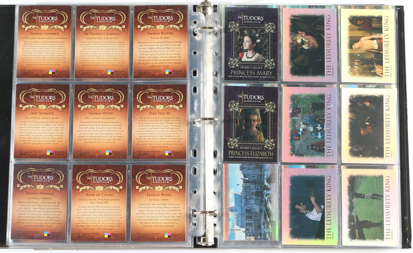 
                  
                    The Tudors Breygent Trading Cards 133pc LOT with 12 Cards Signed by Natalie Dormer, Gabrielle Anwar, Annabelle Wallis, Maria Doyle Kennedy, Jonathan Rhys Meyers, Sarah Bolger, Tamzin Merchant, James Frain, Joanne King, & More
                  
                