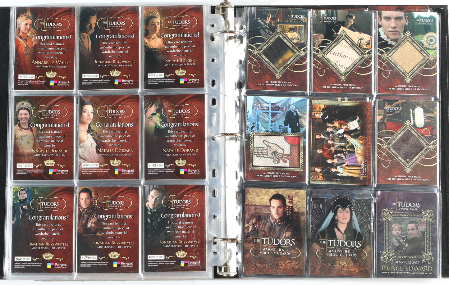 
                  
                    The Tudors Breygent Trading Cards 133pc LOT with 12 Cards Signed by Natalie Dormer, Gabrielle Anwar, Annabelle Wallis, Maria Doyle Kennedy, Jonathan Rhys Meyers, Sarah Bolger, Tamzin Merchant, James Frain, Joanne King, & More
                  
                