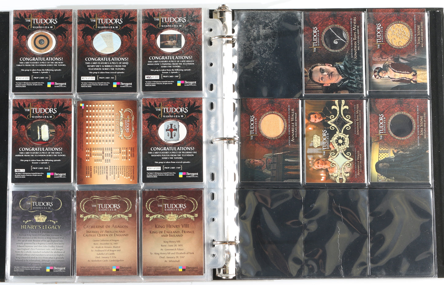 
                  
                    The Tudors Breygent Trading Cards 133pc LOT with 12 Cards Signed by Natalie Dormer, Gabrielle Anwar, Annabelle Wallis, Maria Doyle Kennedy, Jonathan Rhys Meyers, Sarah Bolger, Tamzin Merchant, James Frain, Joanne King, & More
                  
                