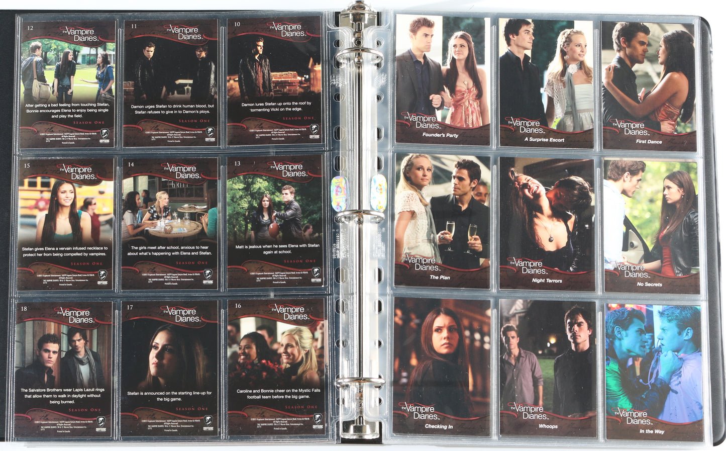 
                  
                    The Vampire Diaries Cryptozoic Trading Cards 103pc LOT with 20 Cards Signed by Nina Dobrev, Paul Wesley, Ian Somerhalder, Steven R. McQueen, Katerina Graham, Candice Accola, Zach Roerig, Michael Trevino, Sara Canning, & More
                  
                