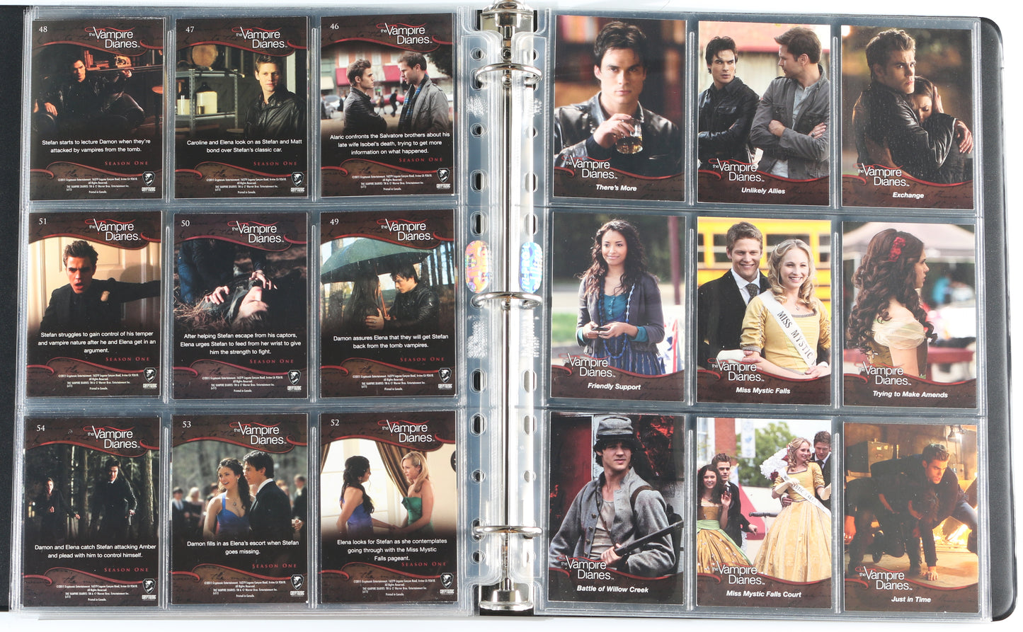 
                  
                    The Vampire Diaries Cryptozoic Trading Cards 103pc LOT with 20 Cards Signed by Nina Dobrev, Paul Wesley, Ian Somerhalder, Steven R. McQueen, Katerina Graham, Candice Accola, Zach Roerig, Michael Trevino, Sara Canning, & More
                  
                