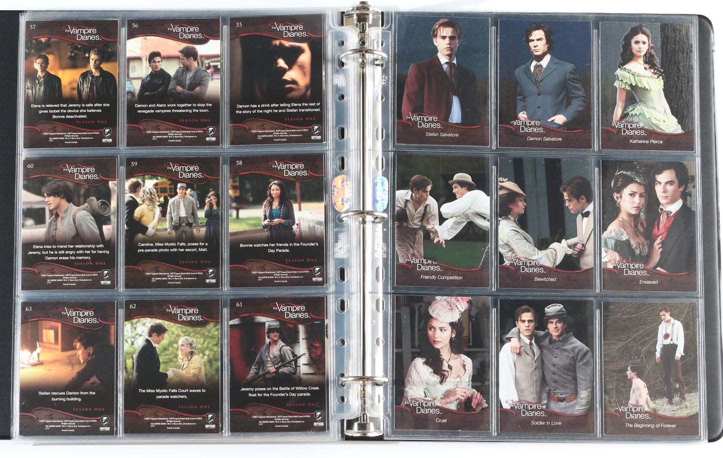 
                  
                    The Vampire Diaries Cryptozoic Trading Cards 103pc LOT with 20 Cards Signed by Nina Dobrev, Paul Wesley, Ian Somerhalder, Steven R. McQueen, Katerina Graham, Candice Accola, Zach Roerig, Michael Trevino, Sara Canning, & More
                  
                