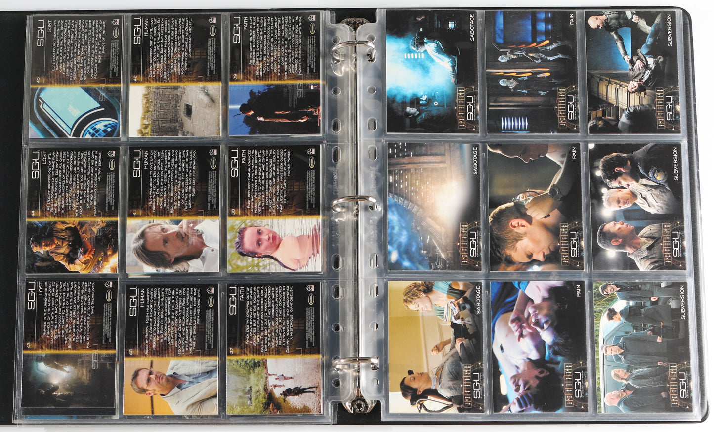 
                  
                    Stargate Universe Rittenhouse Trading Cards 126pc LOT with 26 Cards Signed by Alaina Huffman, Ming-Na Wen, David Blue, Jamil Walker Smith, Brian Smith, Elyse Levesque, Louis Ferreira, Lou Diamond Phillips, Jennifer Spence, Patrick Gilmore, & More
                  
                
