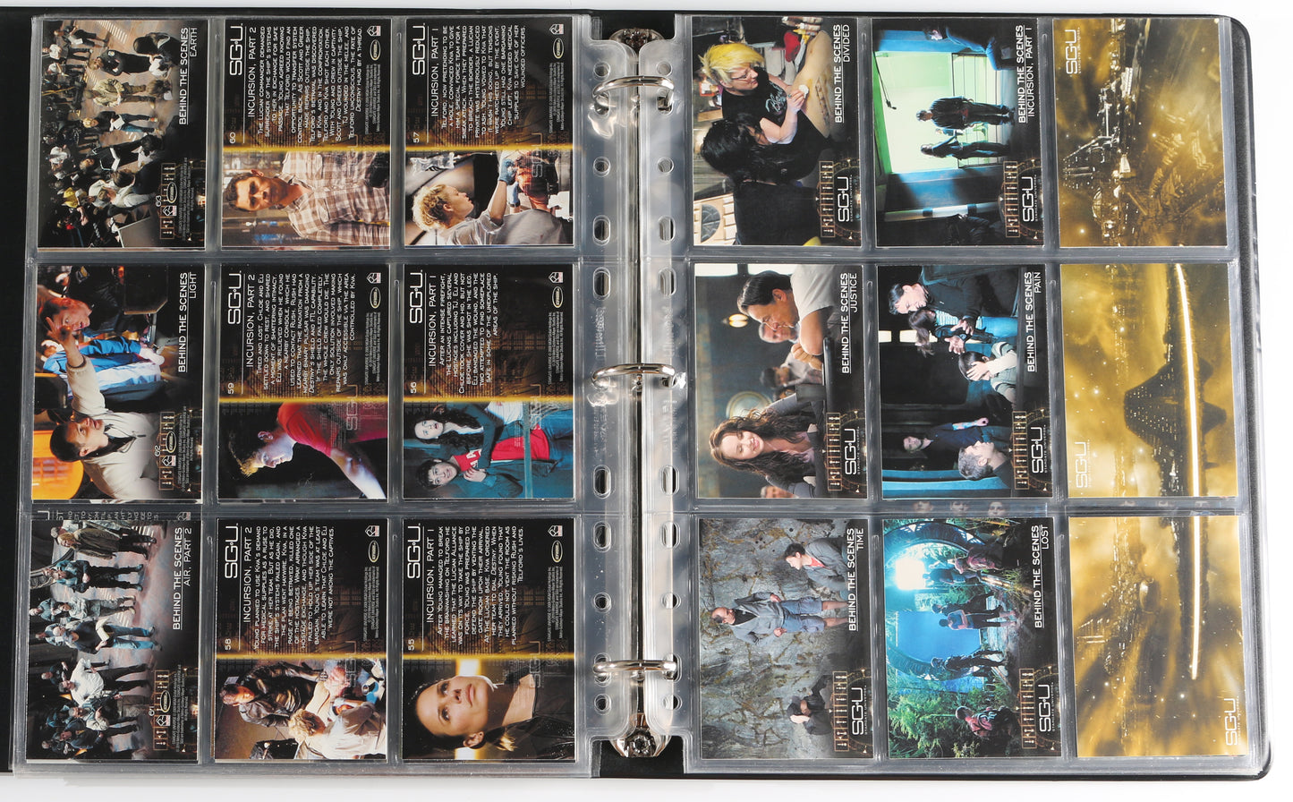 
                  
                    Stargate Universe Rittenhouse Trading Cards 126pc LOT with 26 Cards Signed by Alaina Huffman, Ming-Na Wen, David Blue, Jamil Walker Smith, Brian Smith, Elyse Levesque, Louis Ferreira, Lou Diamond Phillips, Jennifer Spence, Patrick Gilmore, & More
                  
                