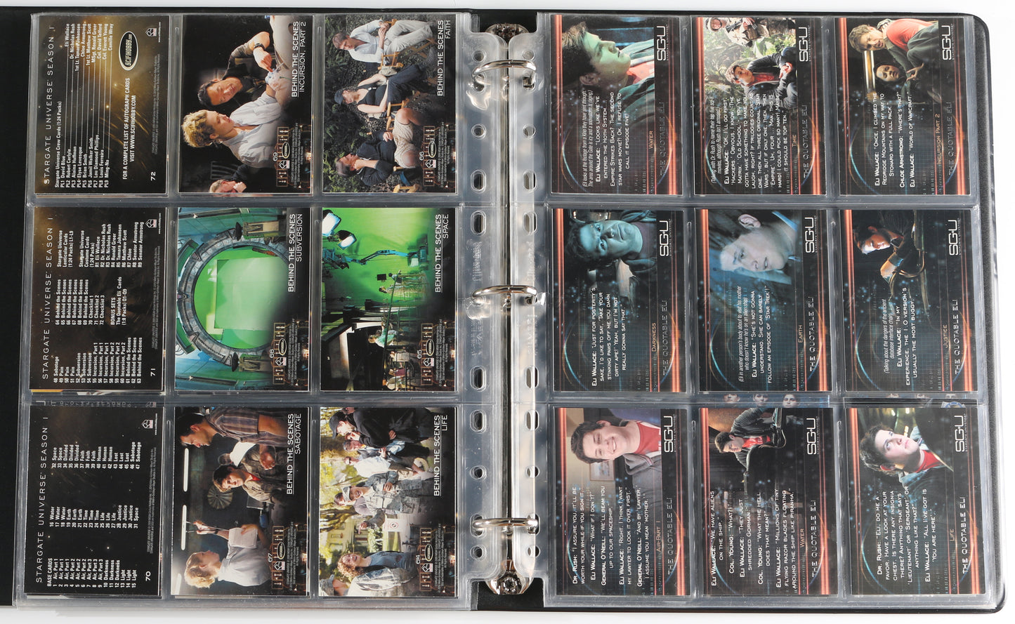 
                  
                    Stargate Universe Rittenhouse Trading Cards 126pc LOT with 26 Cards Signed by Alaina Huffman, Ming-Na Wen, David Blue, Jamil Walker Smith, Brian Smith, Elyse Levesque, Louis Ferreira, Lou Diamond Phillips, Jennifer Spence, Patrick Gilmore, & More
                  
                