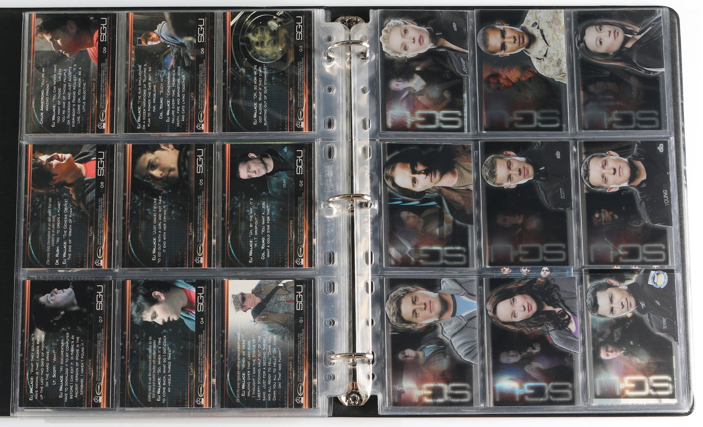 
                  
                    Stargate Universe Rittenhouse Trading Cards 126pc LOT with 26 Cards Signed by Alaina Huffman, Ming-Na Wen, David Blue, Jamil Walker Smith, Brian Smith, Elyse Levesque, Louis Ferreira, Lou Diamond Phillips, Jennifer Spence, Patrick Gilmore, & More
                  
                
