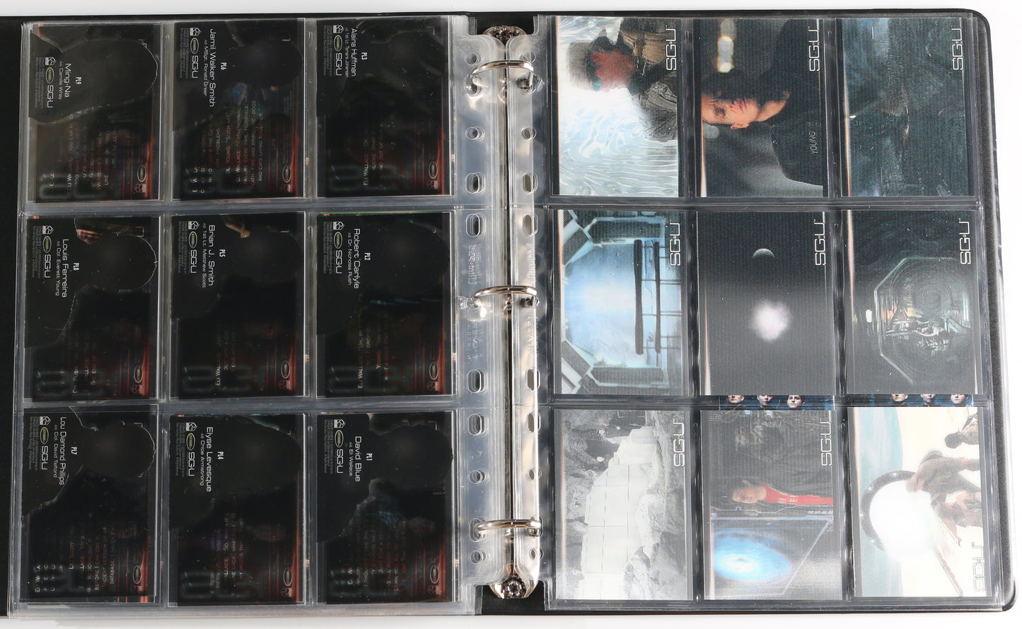 
                  
                    Stargate Universe Rittenhouse Trading Cards 126pc LOT with 26 Cards Signed by Alaina Huffman, Ming-Na Wen, David Blue, Jamil Walker Smith, Brian Smith, Elyse Levesque, Louis Ferreira, Lou Diamond Phillips, Jennifer Spence, Patrick Gilmore, & More
                  
                