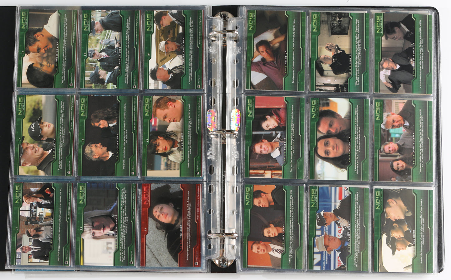
                  
                    NCIS Rittenhouse Trading Cards 85pc LOT with 18 Cards Signed by Pauley Perrette, Bob Newhart, Sandra Hess, Alicia Coppola, Charles Durning, Michael Nouri, Cheryl Ladd, Sean Harmon, Stephanie Mello, Diane Neal, & More
                  
                