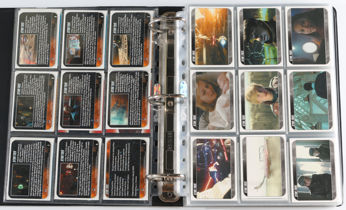 
                  
                    Star Trek Rittenhouse Trading Cards 265pc LOT with 32 Cards Signed by Ben Cross, Chris Pine, Zachary Quinto, Simon Pegg, Leonard Nimoy, Deep Roy, Scottie Thompson, Sonita Henry, Beau Billingslea, Greg Ellis, Reggie Lee, Richard Arnold, & More
                  
                