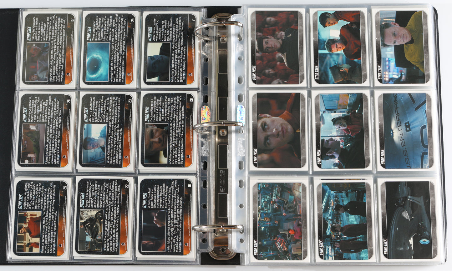 
                  
                    Star Trek Rittenhouse Trading Cards 265pc LOT with 32 Cards Signed by Ben Cross, Chris Pine, Zachary Quinto, Simon Pegg, Leonard Nimoy, Deep Roy, Scottie Thompson, Sonita Henry, Beau Billingslea, Greg Ellis, Reggie Lee, Richard Arnold, & More
                  
                