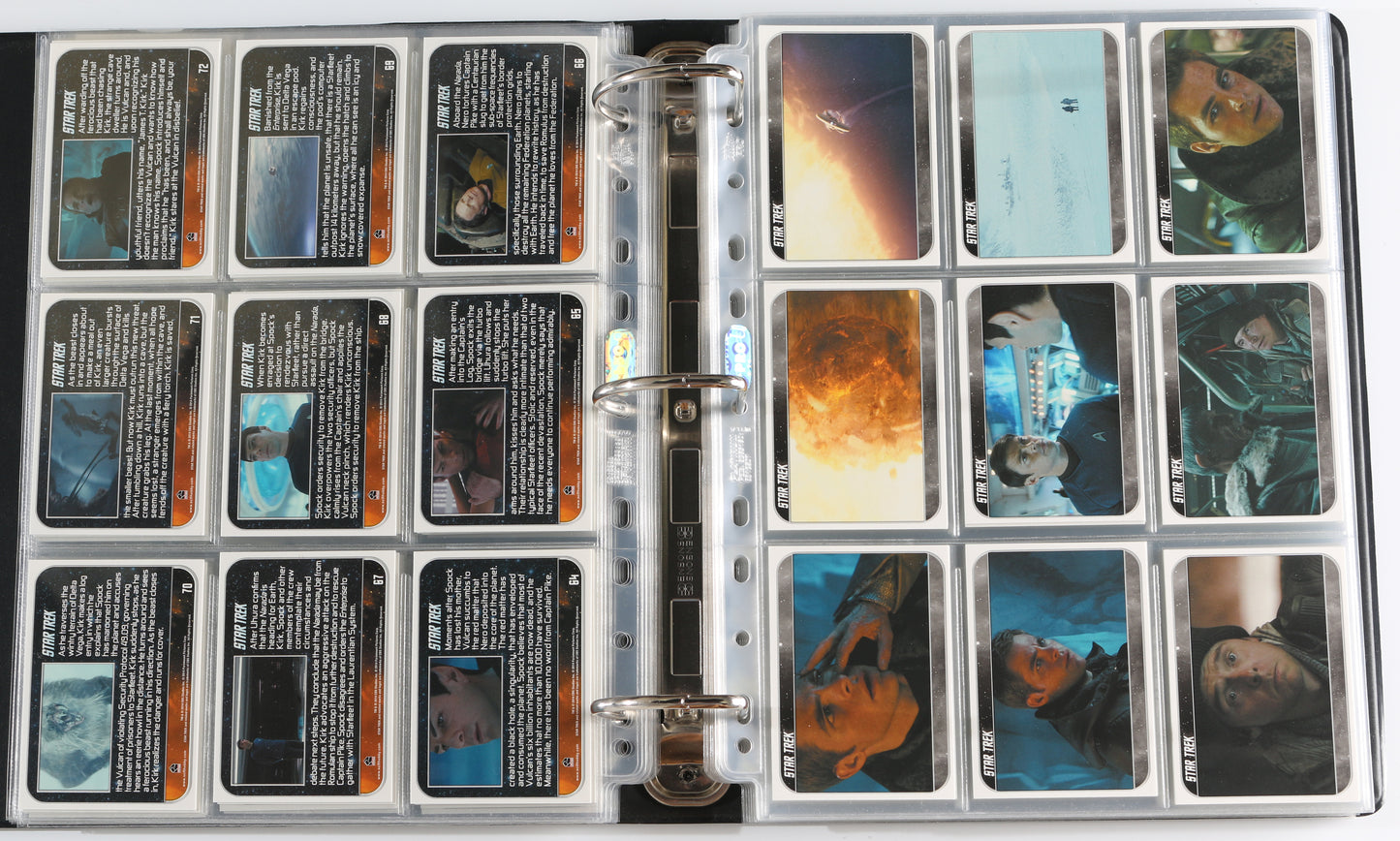 
                  
                    Star Trek Rittenhouse Trading Cards 265pc LOT with 32 Cards Signed by Ben Cross, Chris Pine, Zachary Quinto, Simon Pegg, Leonard Nimoy, Deep Roy, Scottie Thompson, Sonita Henry, Beau Billingslea, Greg Ellis, Reggie Lee, Richard Arnold, & More
                  
                