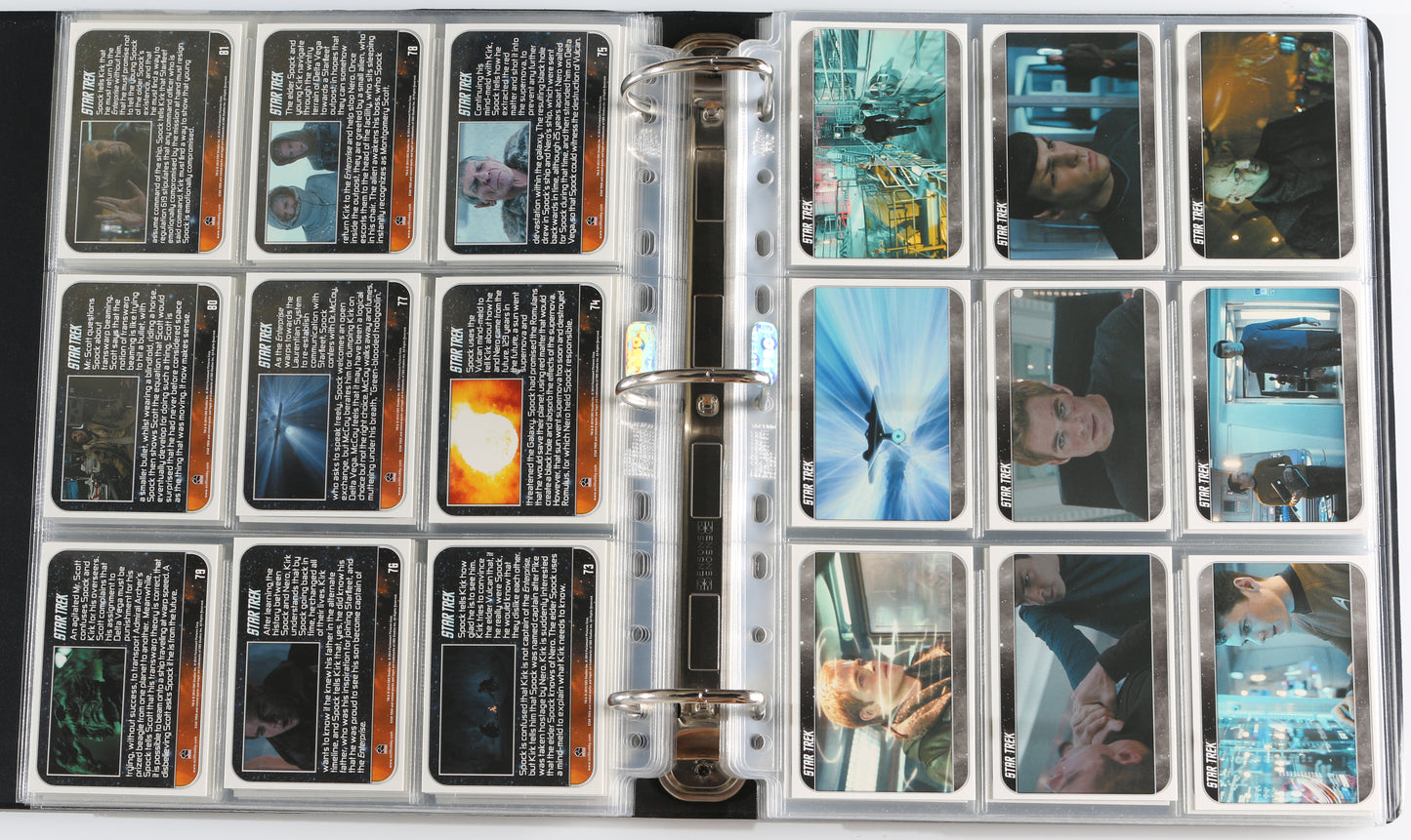 
                  
                    Star Trek Rittenhouse Trading Cards 265pc LOT with 32 Cards Signed by Ben Cross, Chris Pine, Zachary Quinto, Simon Pegg, Leonard Nimoy, Deep Roy, Scottie Thompson, Sonita Henry, Beau Billingslea, Greg Ellis, Reggie Lee, Richard Arnold, & More
                  
                