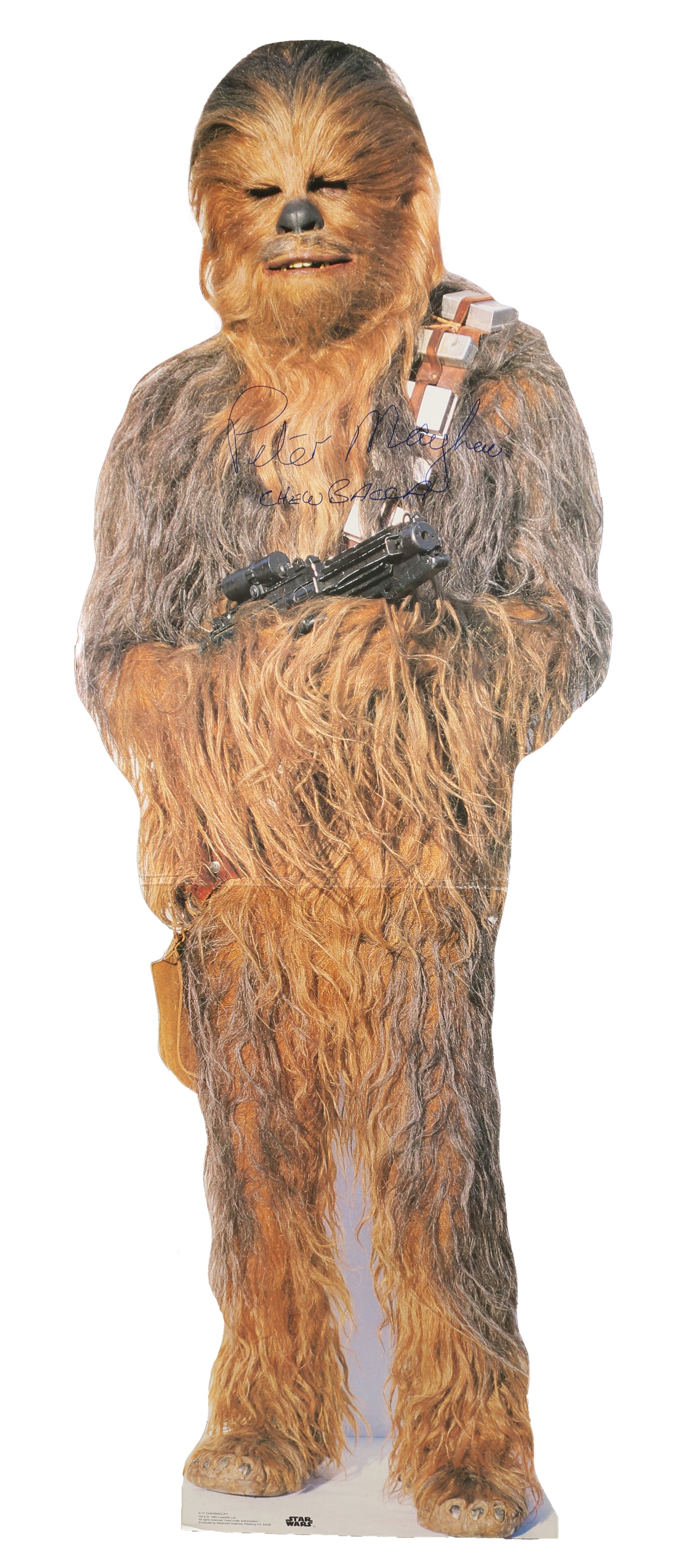 
                  
                    Peter Mayhew as Chewbacca in Star Wars 1995 Vintage Signed 76" Life Size Standee with Character Name
                  
                