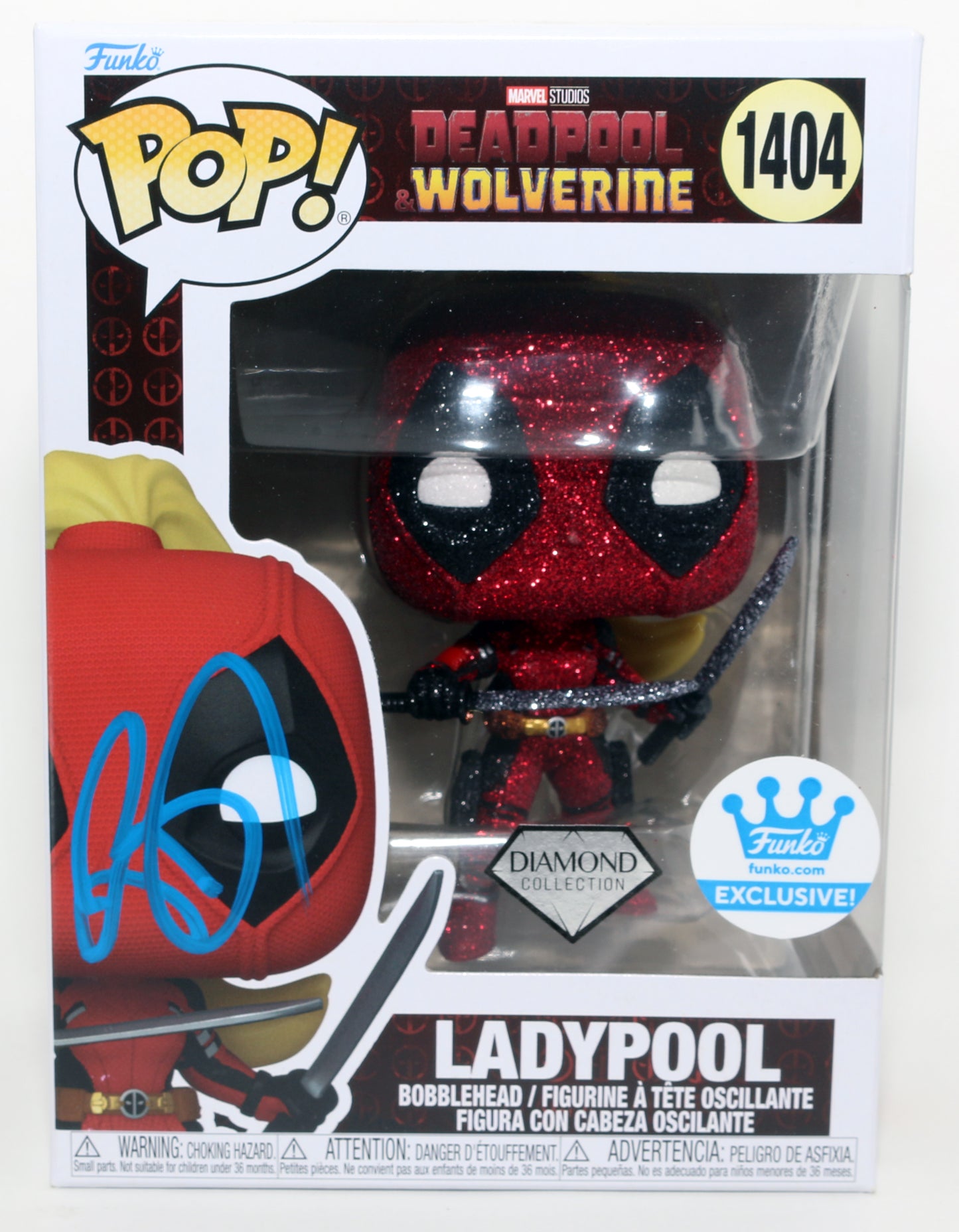 
                  
                    Blake Lively as Ladypool in Deadpool & Wolverine Diamond Edition Funko Store Exclusive Signed Funko POP! #1404
                  
                