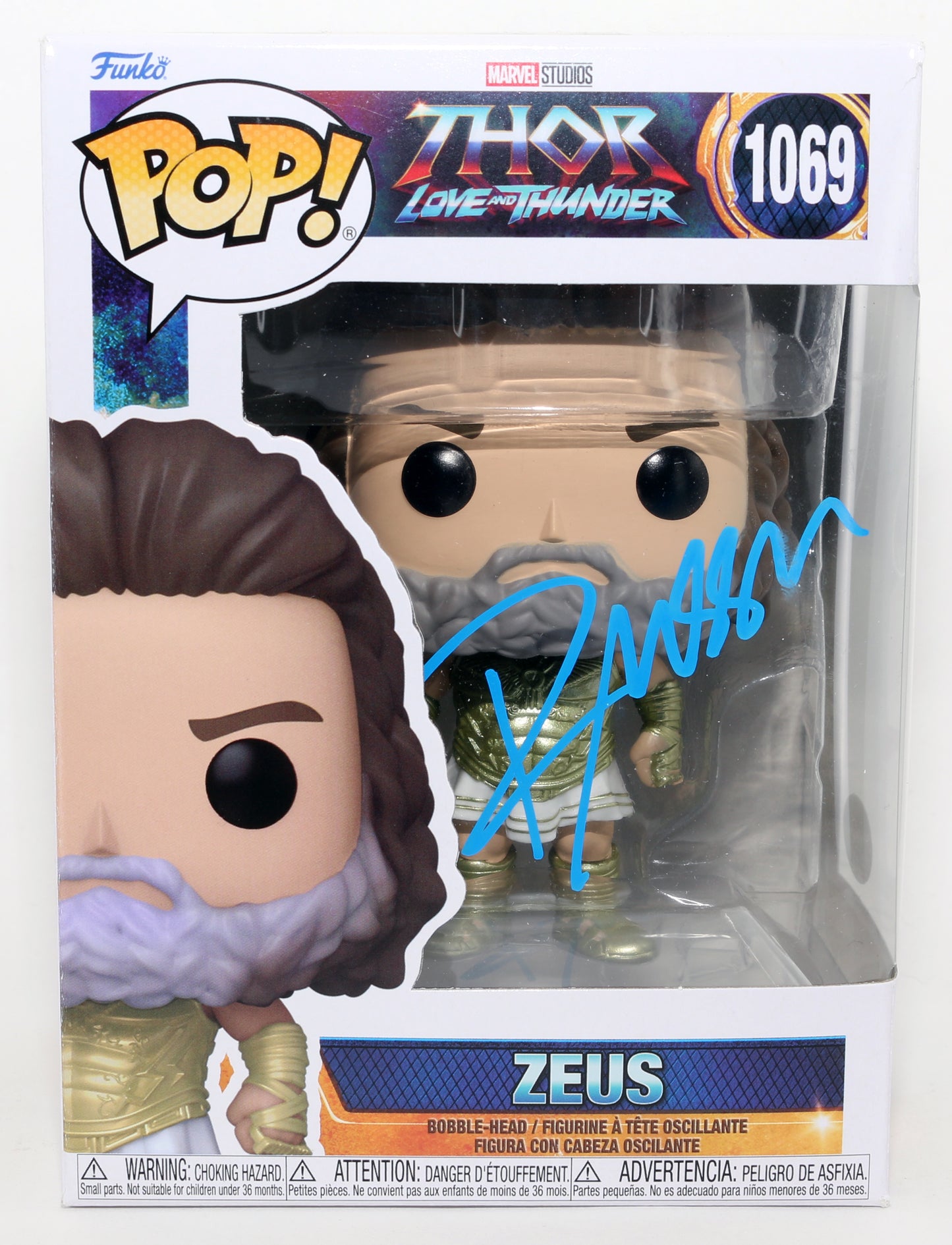
                  
                    Russell Crowe as Zeus in Thor: Love & Thunder (JSA) Signed Funko POP! #1069
                  
                
